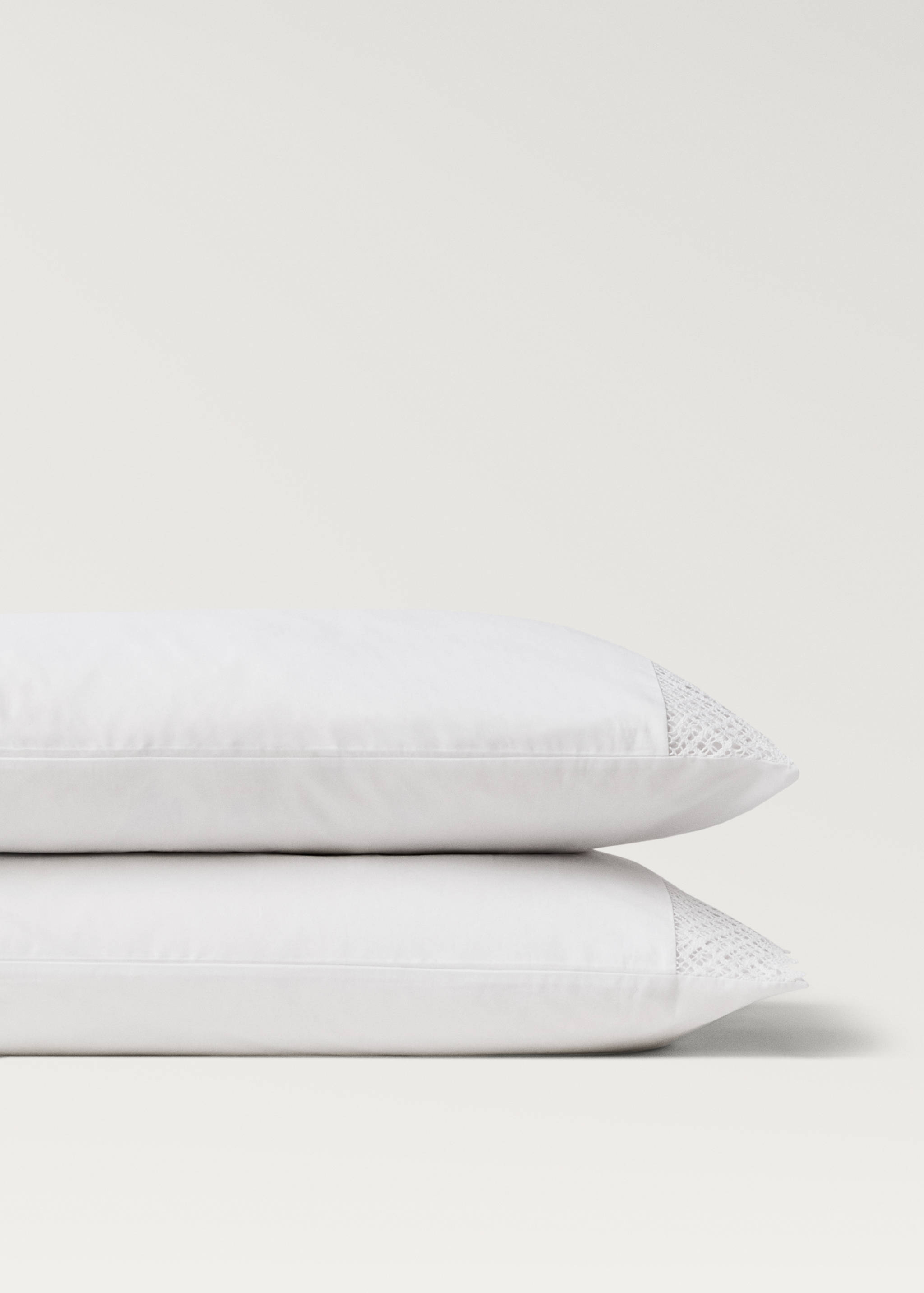 Dos fundas almohada detalle puntilla 50x75 cm - Detalle del artículo 1