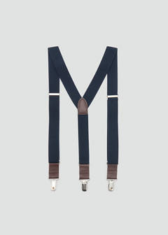 Adjustable elastic braces — Dark Navy 1
