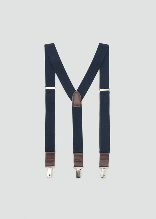 Adjustable elastic braces — Dark Navy