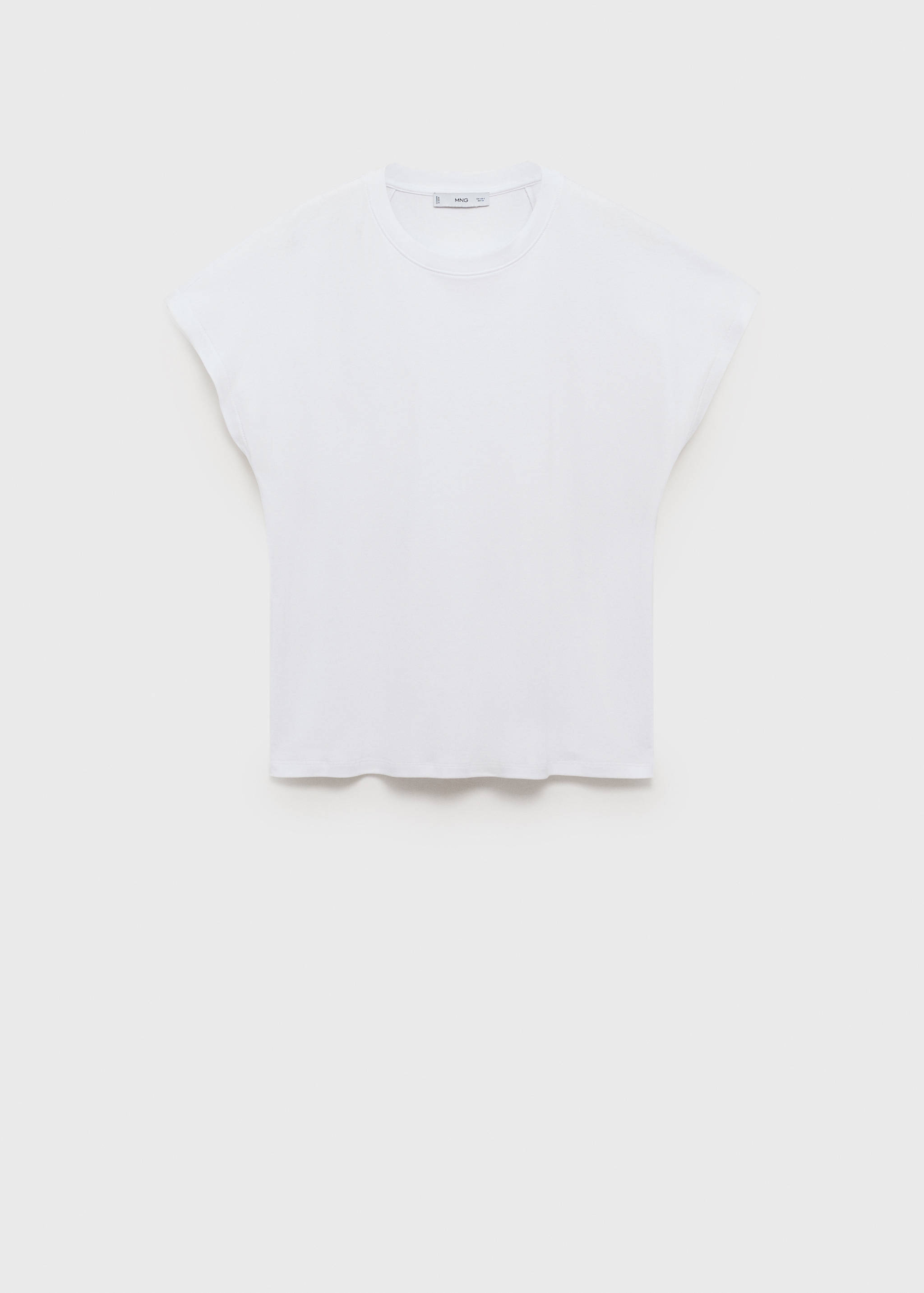 Rounded neck cotton t-shirt - Article without model