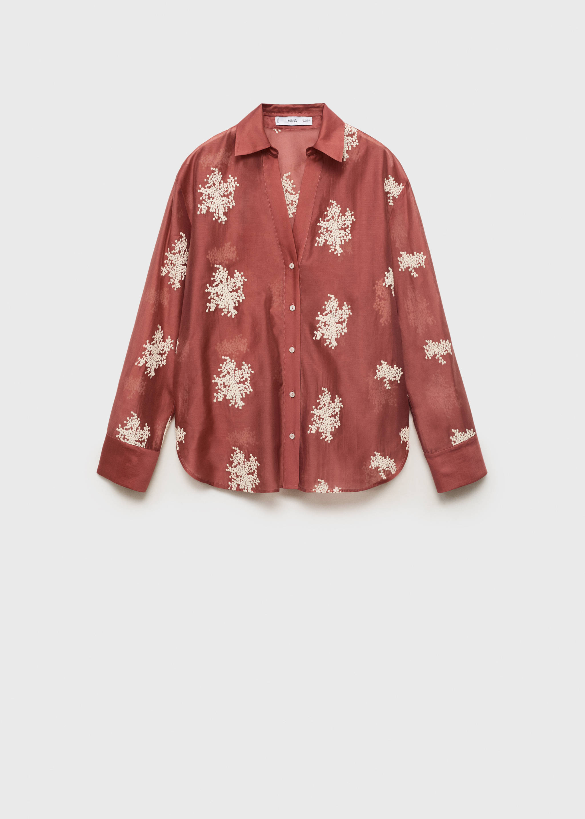 Embroidered lyocell shirt - Article without model