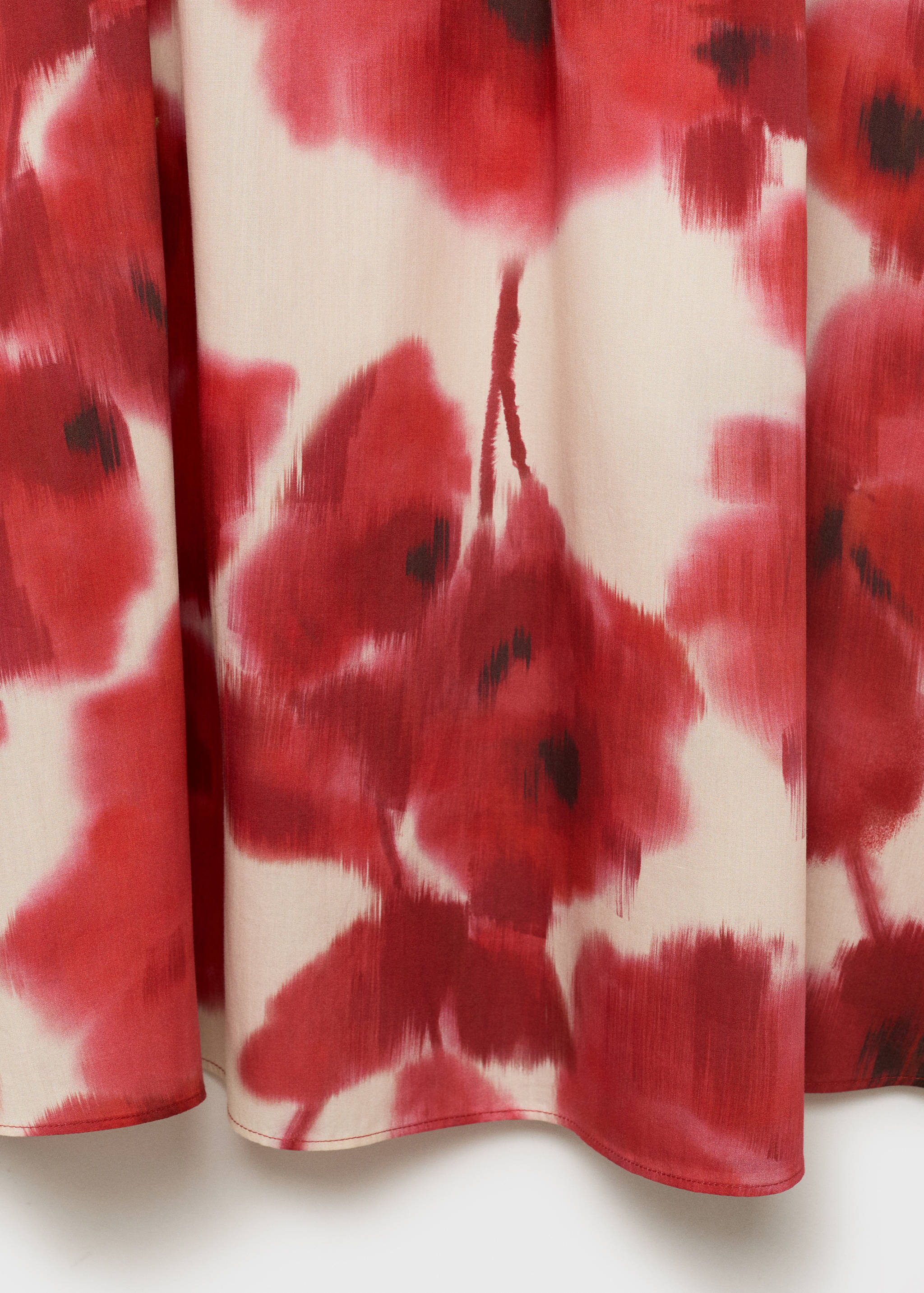 Klockad kjol med blommigt mönster - Detaljer om artikeln 0