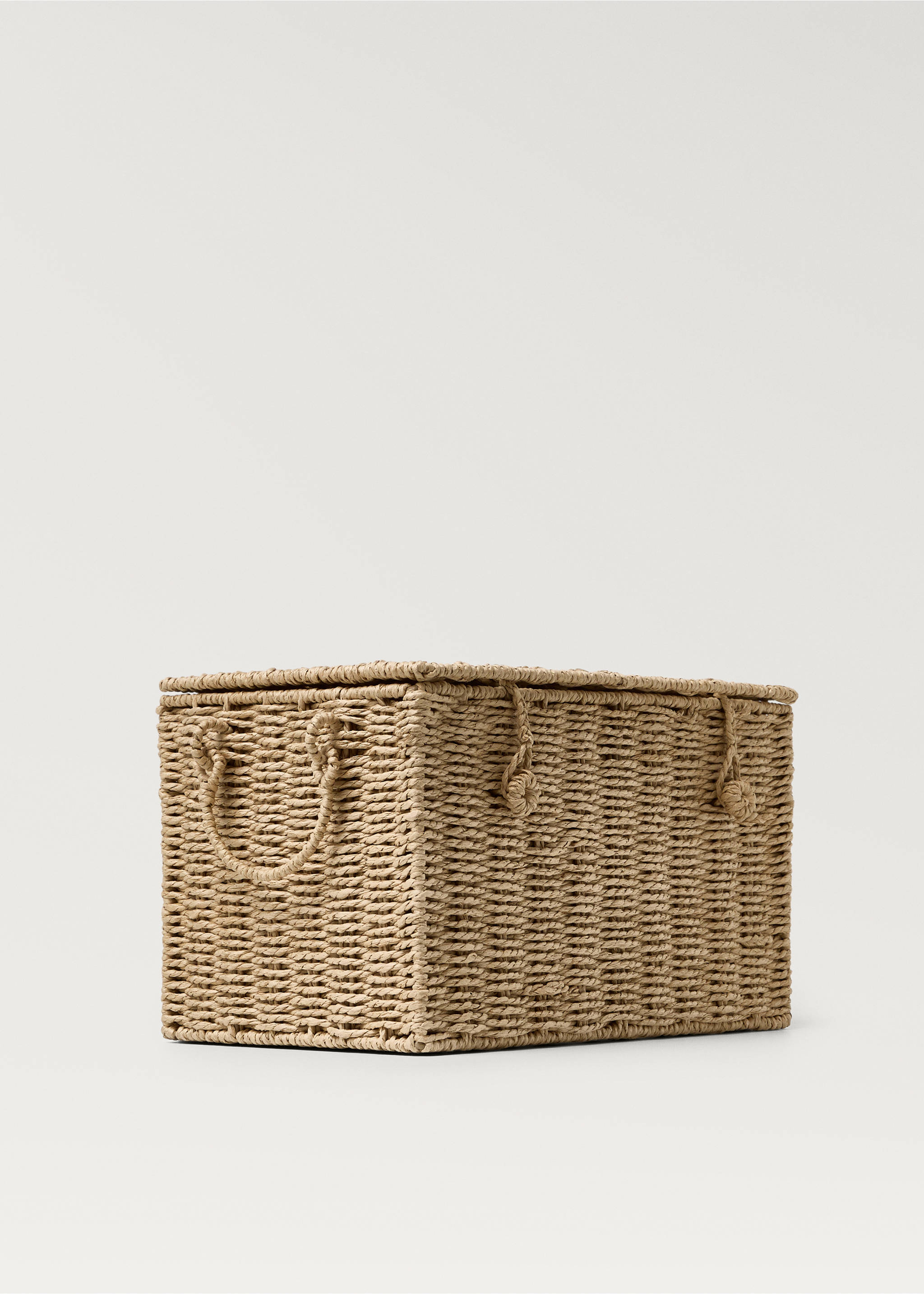 Children's paper trunk basket - Details of the article 1, Brown. Ref: 17071286-00.