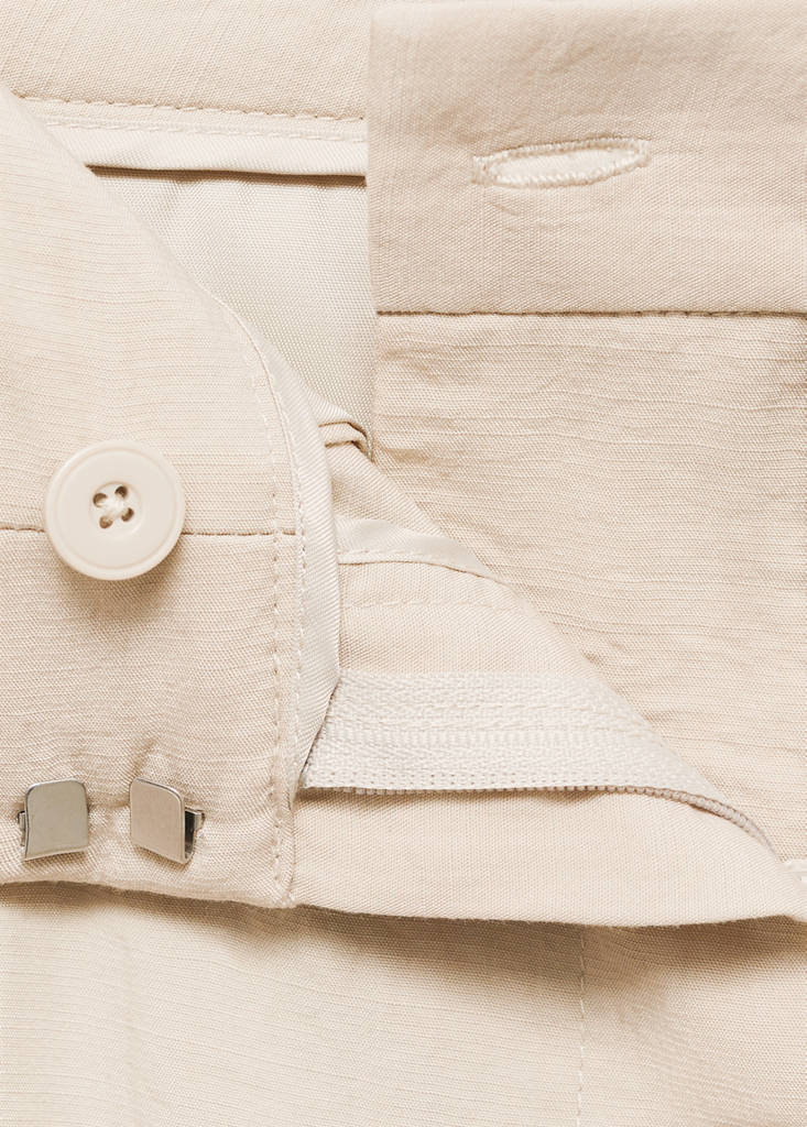 Wide leg pleated trousers — Light/Pastel Grey