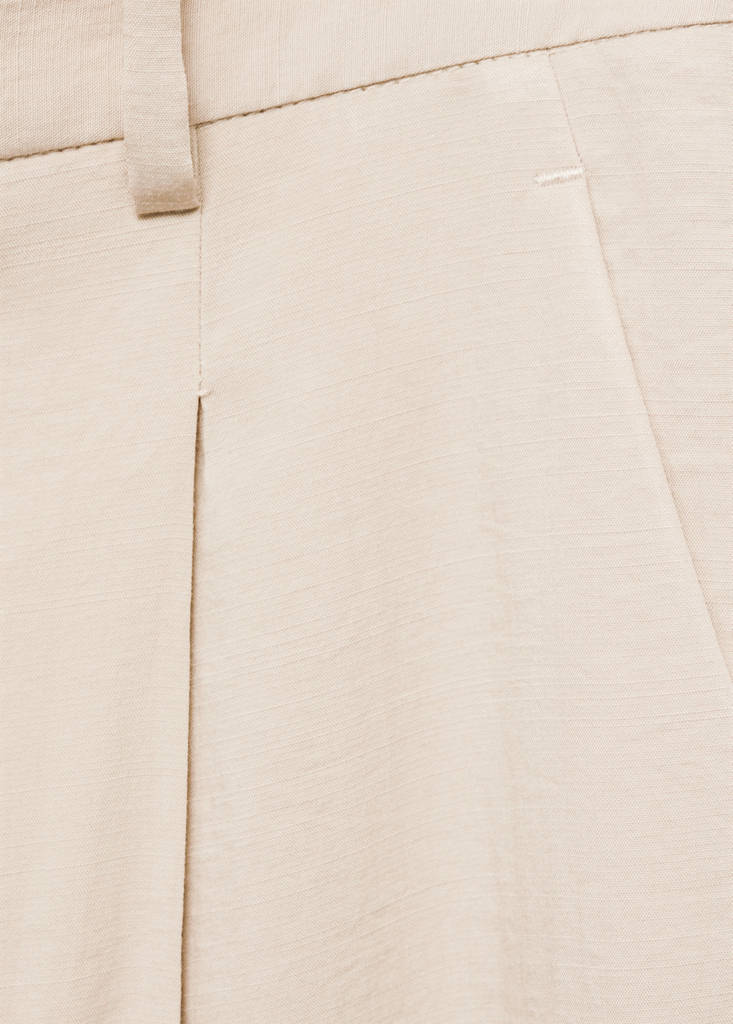 Wide leg pleated trousers — Light/Pastel Grey