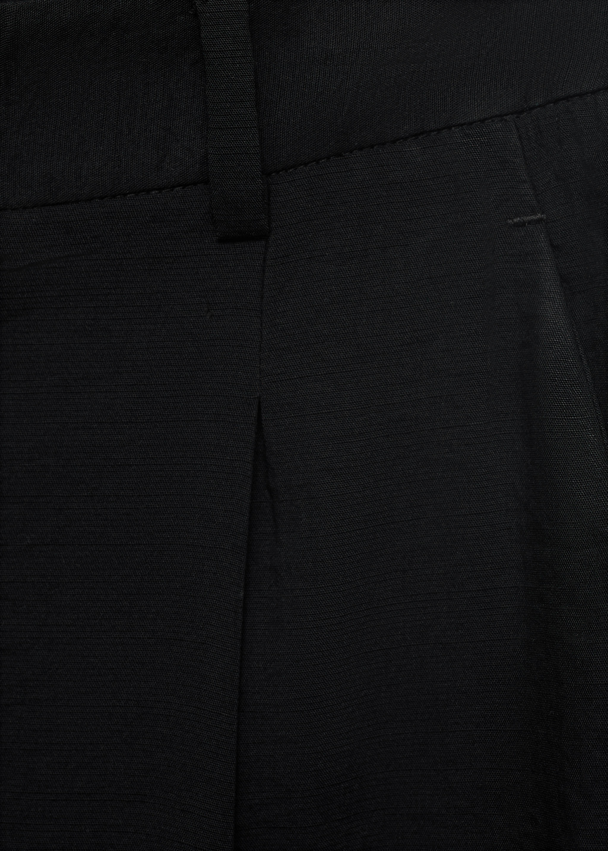 Wide leg pleated trousers - Details of the article 0