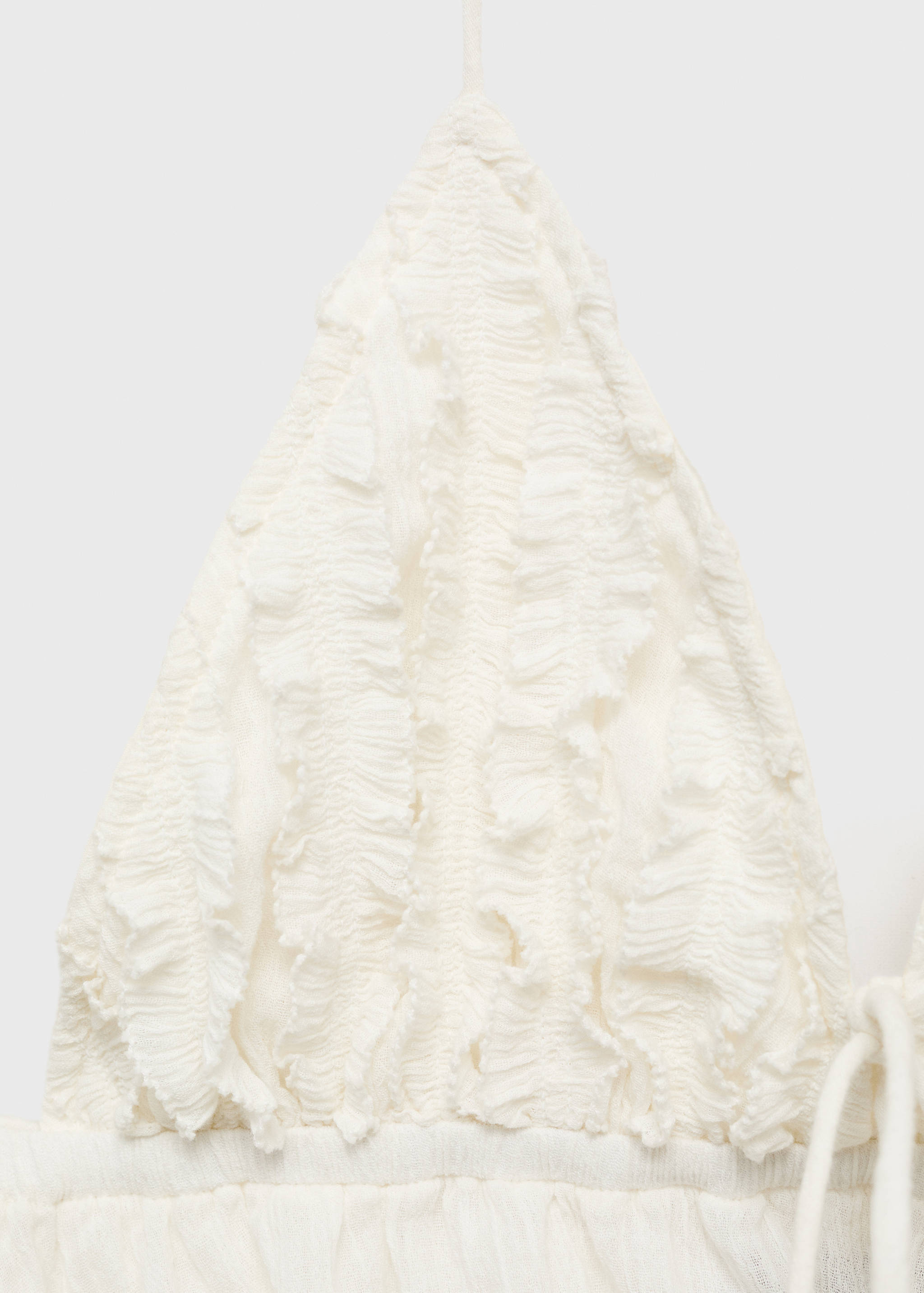 Halter top with ruffled detail - Details of the article 0