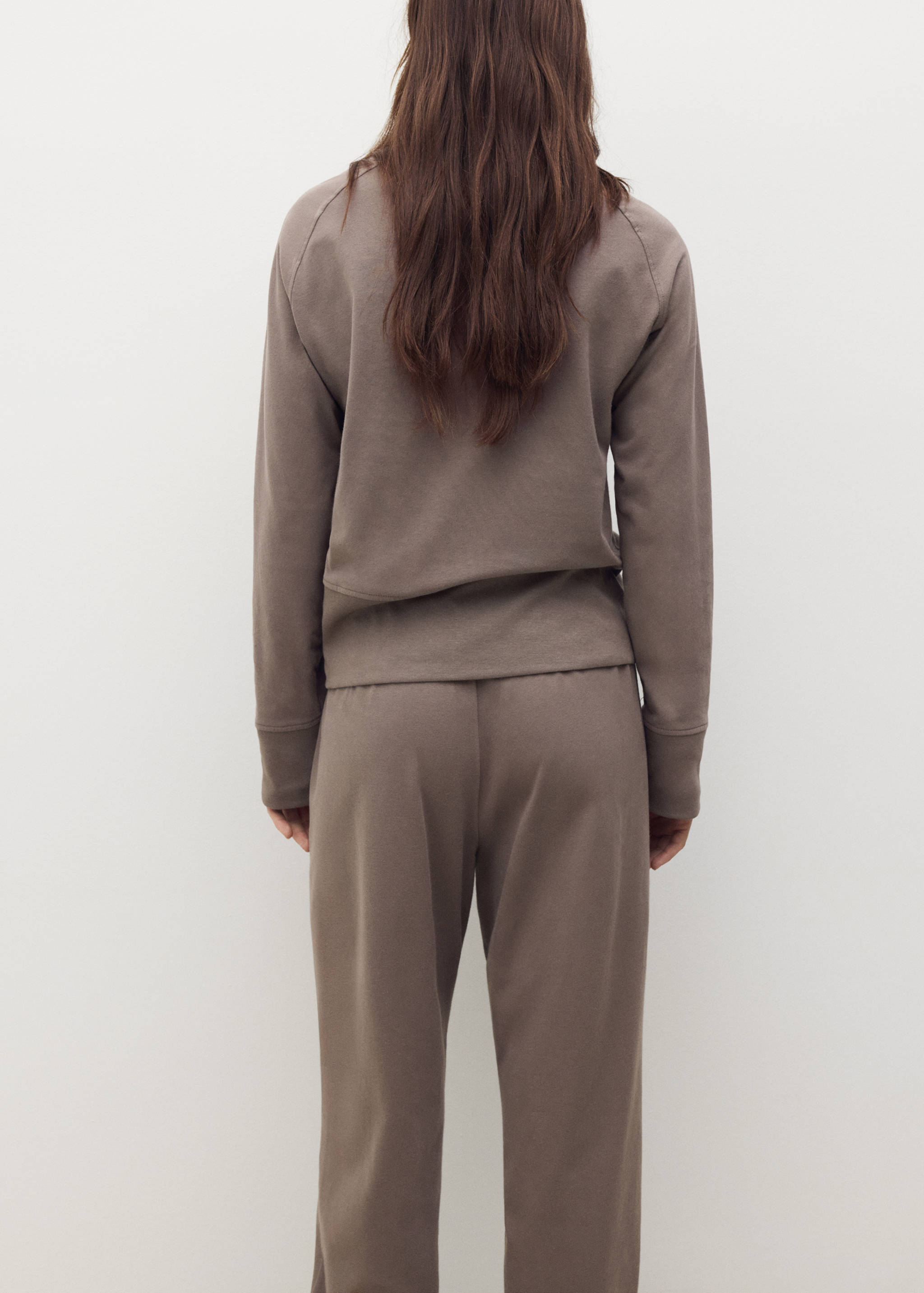 Fluid cotton sweatshirt - Reverse of the article