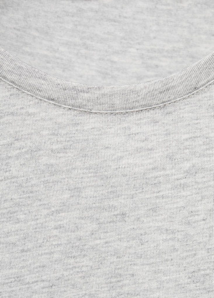 Lyocell cotton pyjama t-shirt — Light/Pastel Grey