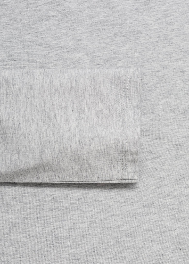 Lyocell cotton pyjama t-shirt — Light/Pastel Grey