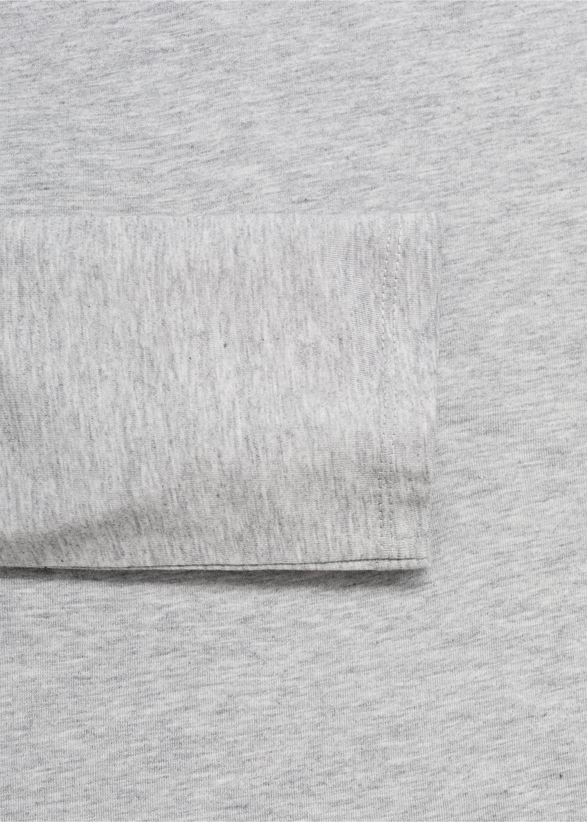 T-shirt pyjama lyocell coton - Détail de l'article 0, Gris clair/pastel. Ref: 17071540-00.