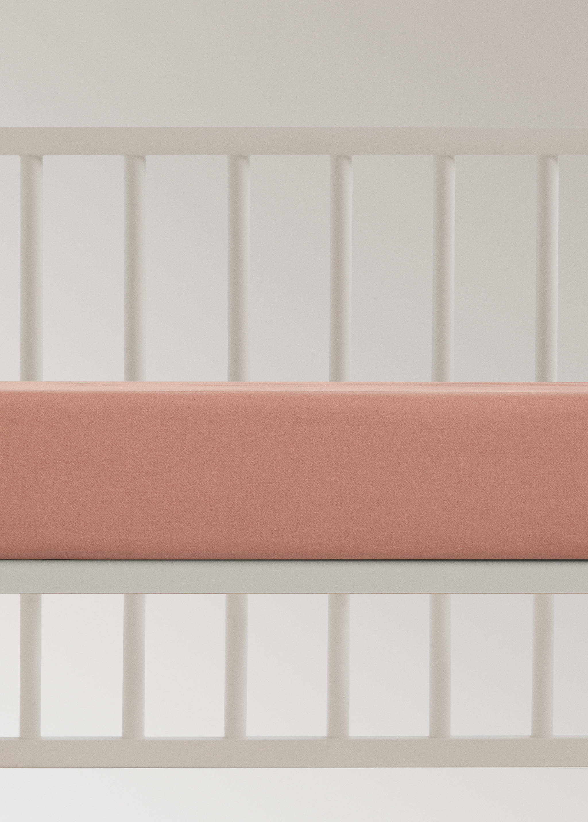 Percale cotton fitted sheet for cot - Article without model