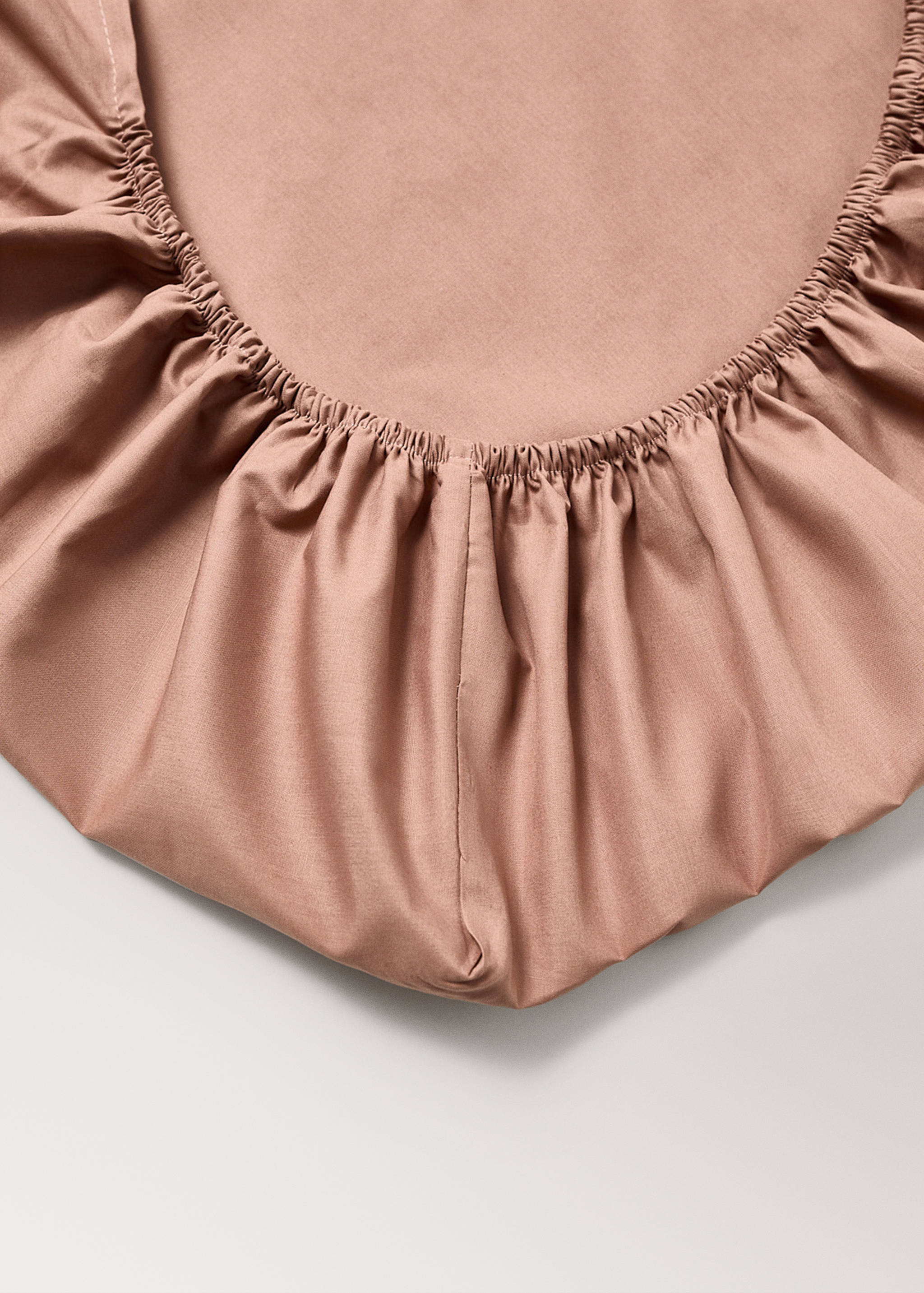 Percale cotton fitted sheet for cot - Details of the article 1