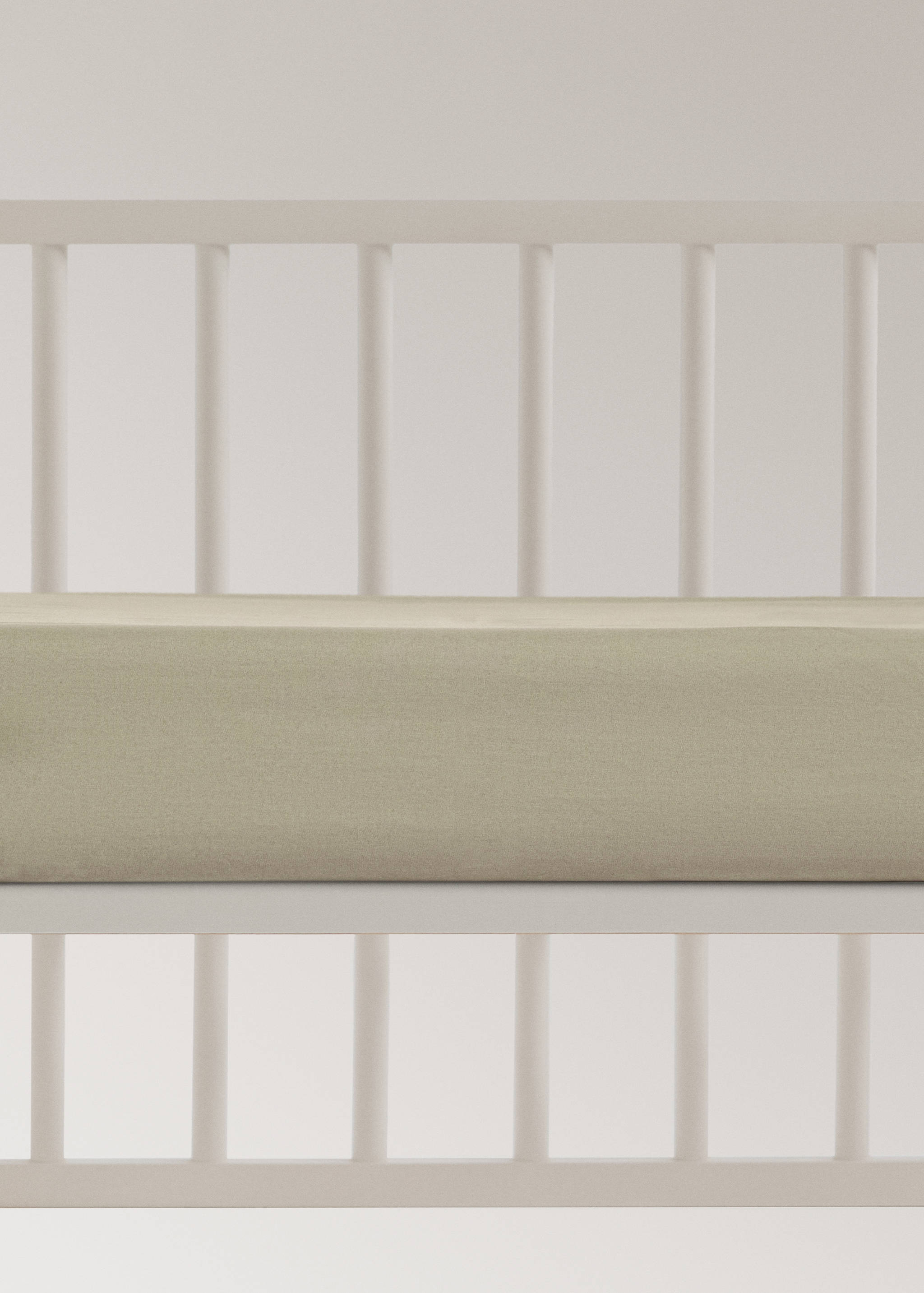 Percale cotton fitted sheet for cot - Article without model