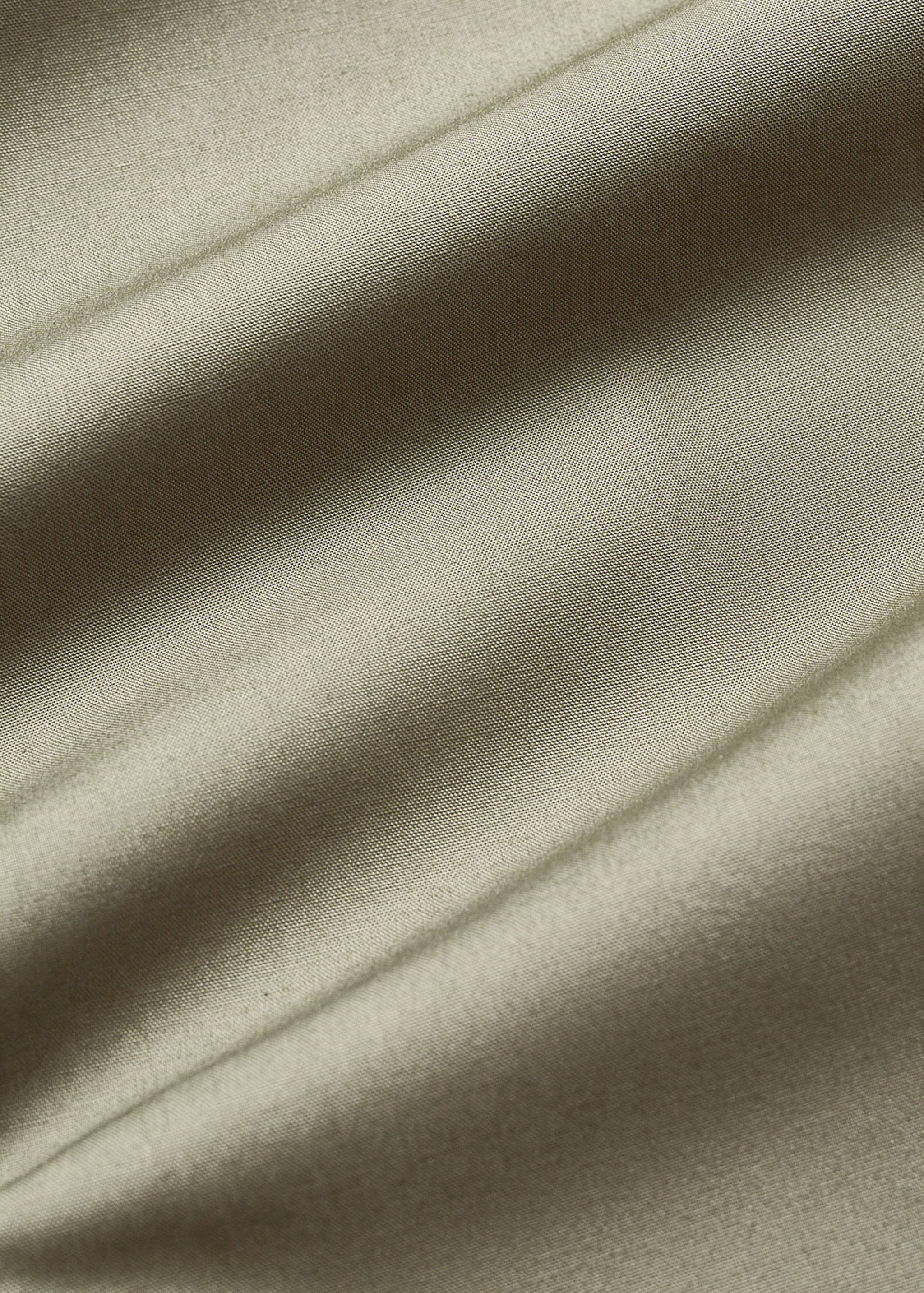 Percale cotton fitted sheet for cot - Details of the article 2