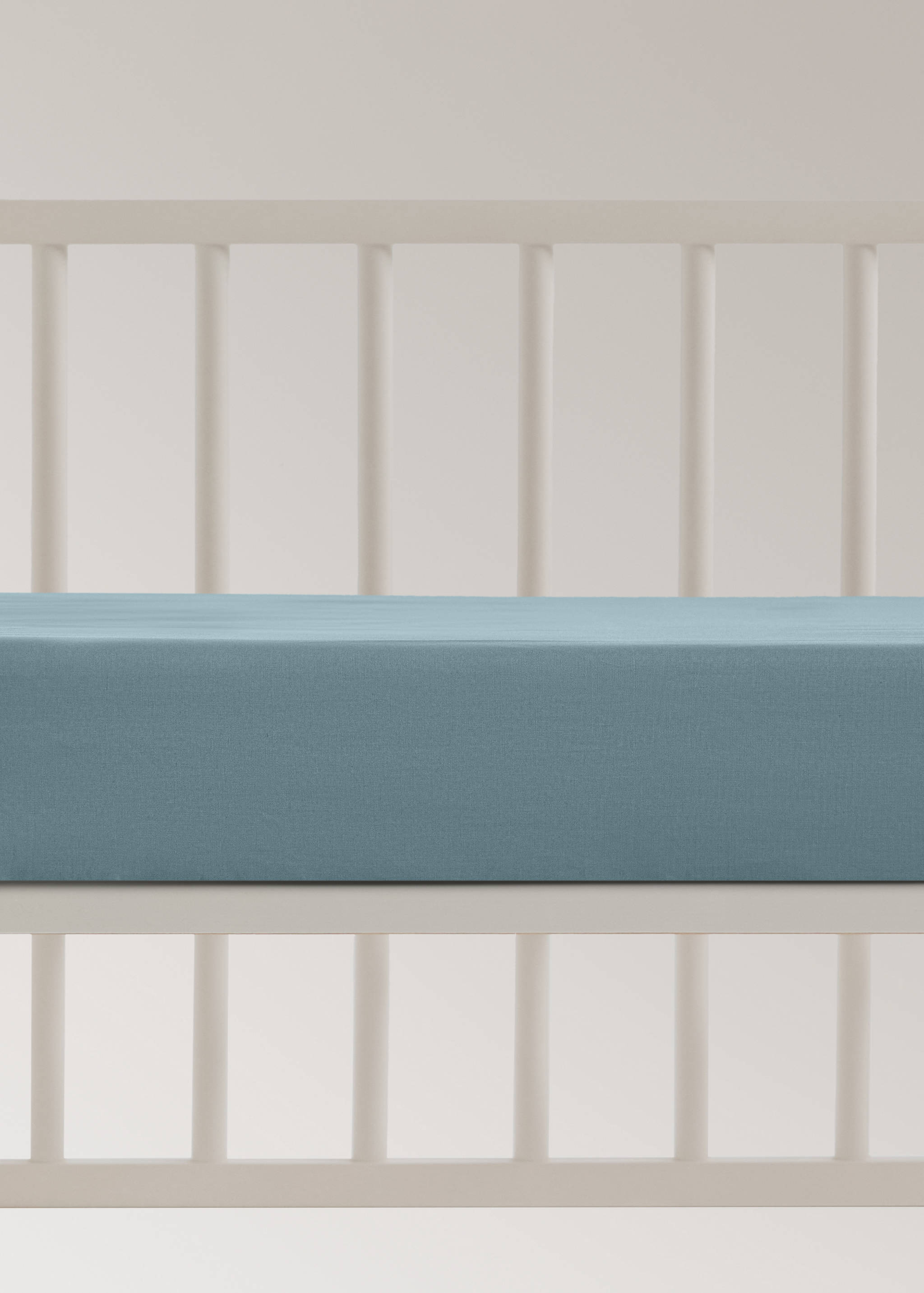 Percale cotton fitted sheet for cot - Article without model
