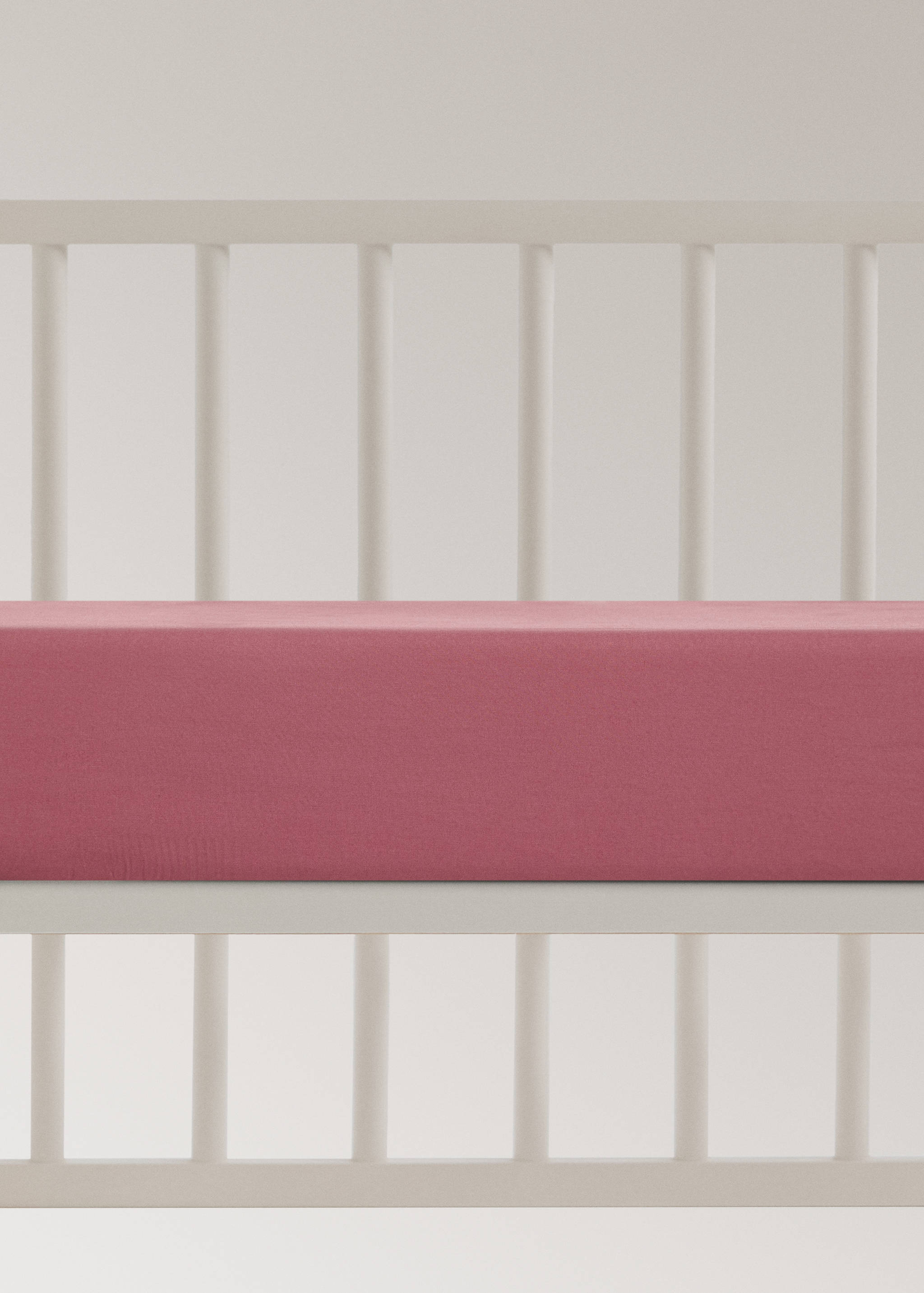 Percale cotton fitted sheet for cot - Article without model