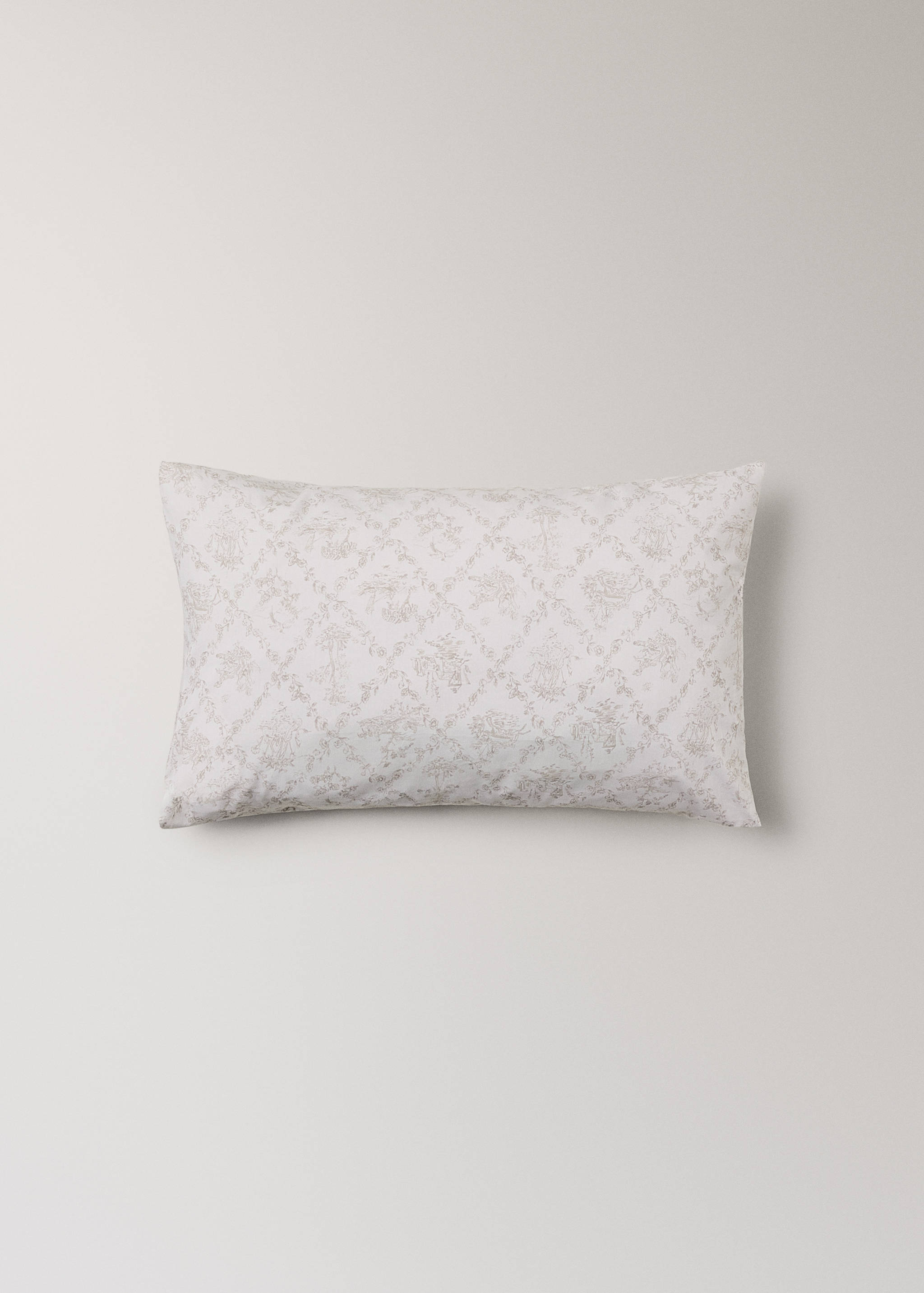 Toile de Jouy-örngott i percale-bomull 30 x 50 cm - Artikel utan modell
