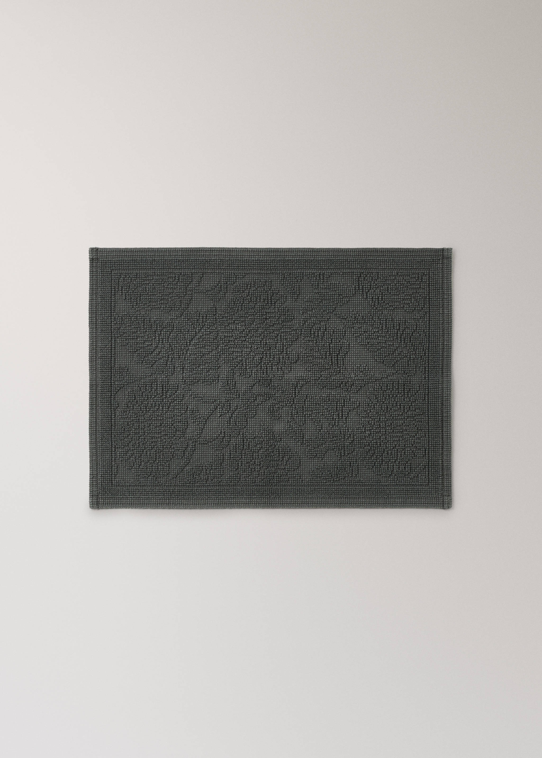 Floral jacquard bath mat - Article without model