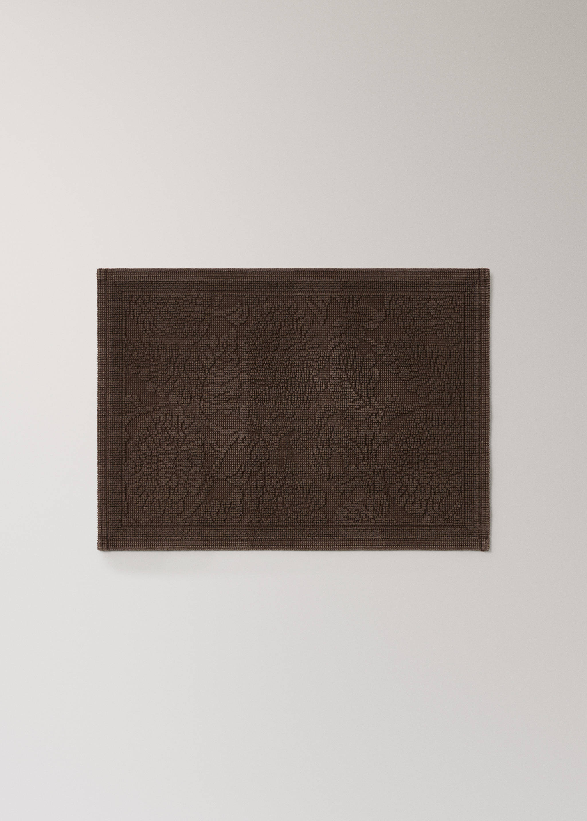 Floral jacquard bath mat - Article without model