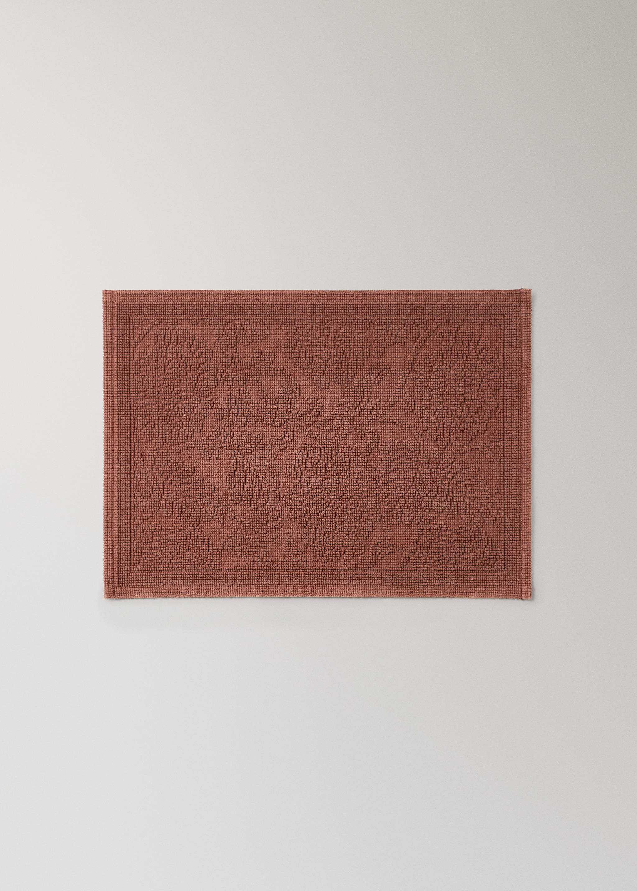 Floral jacquard bath mat - Article without model