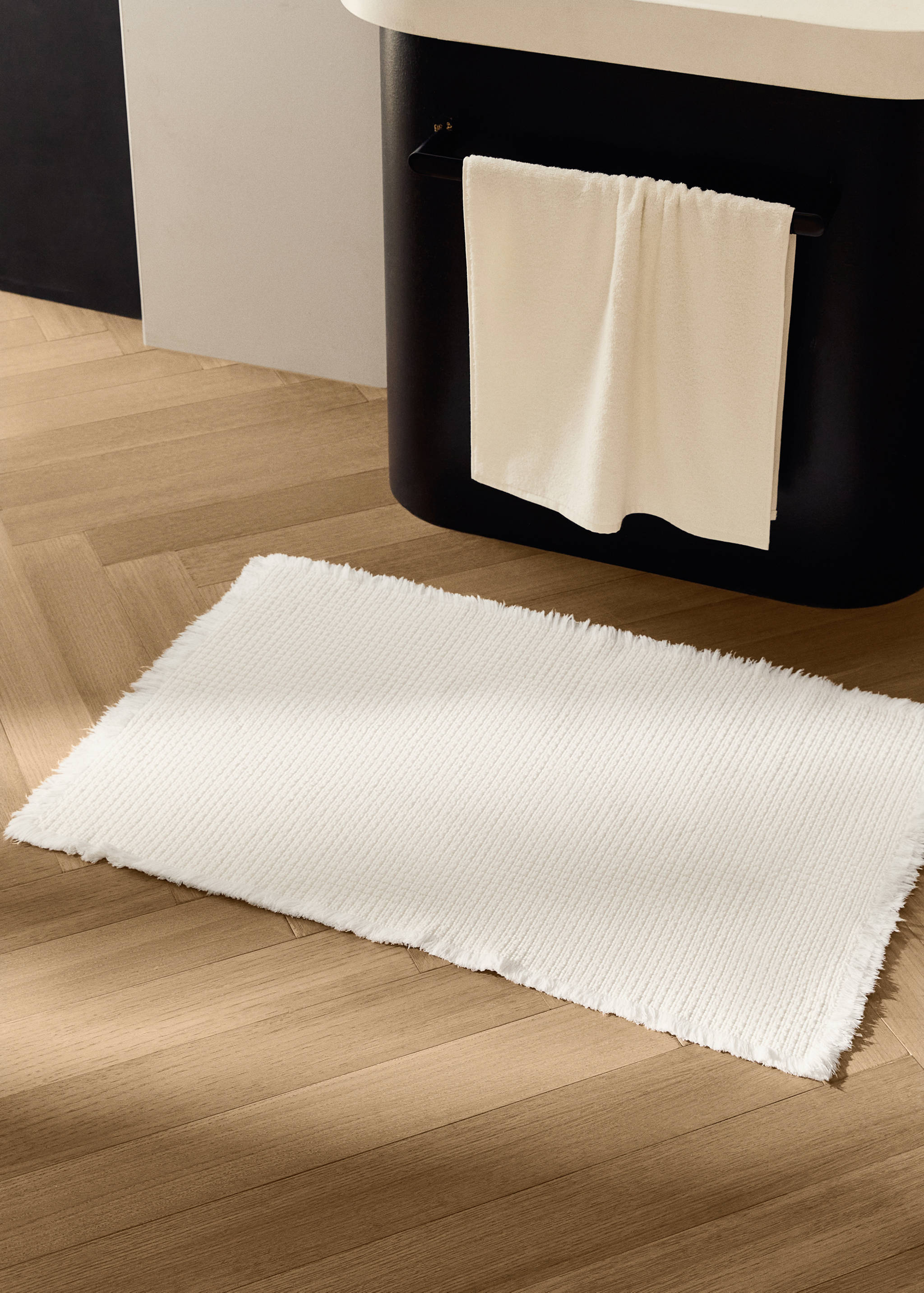 Tapis de bain coton gaufré - Plan général