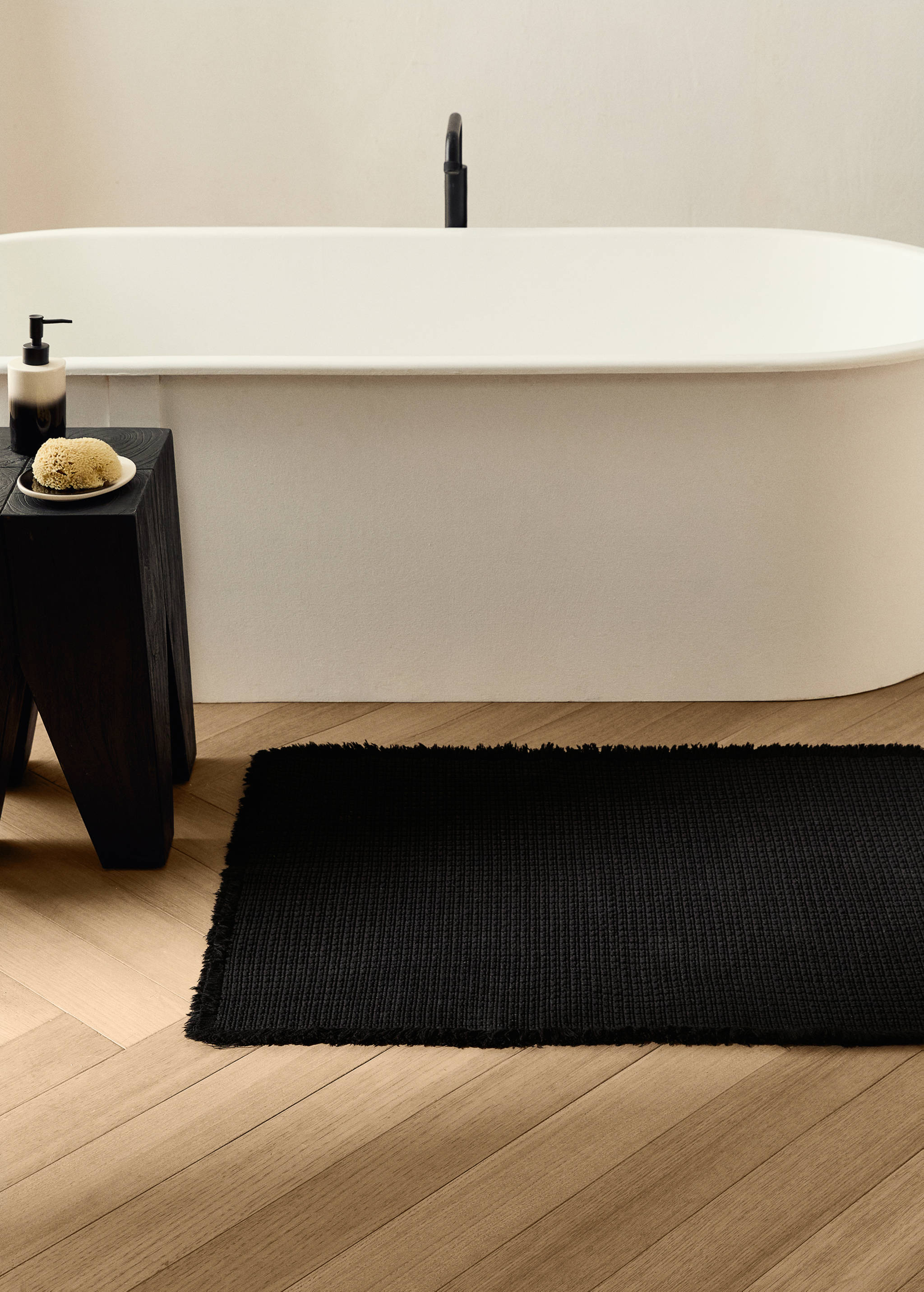 Tapis de bain coton gaufré - Plan général