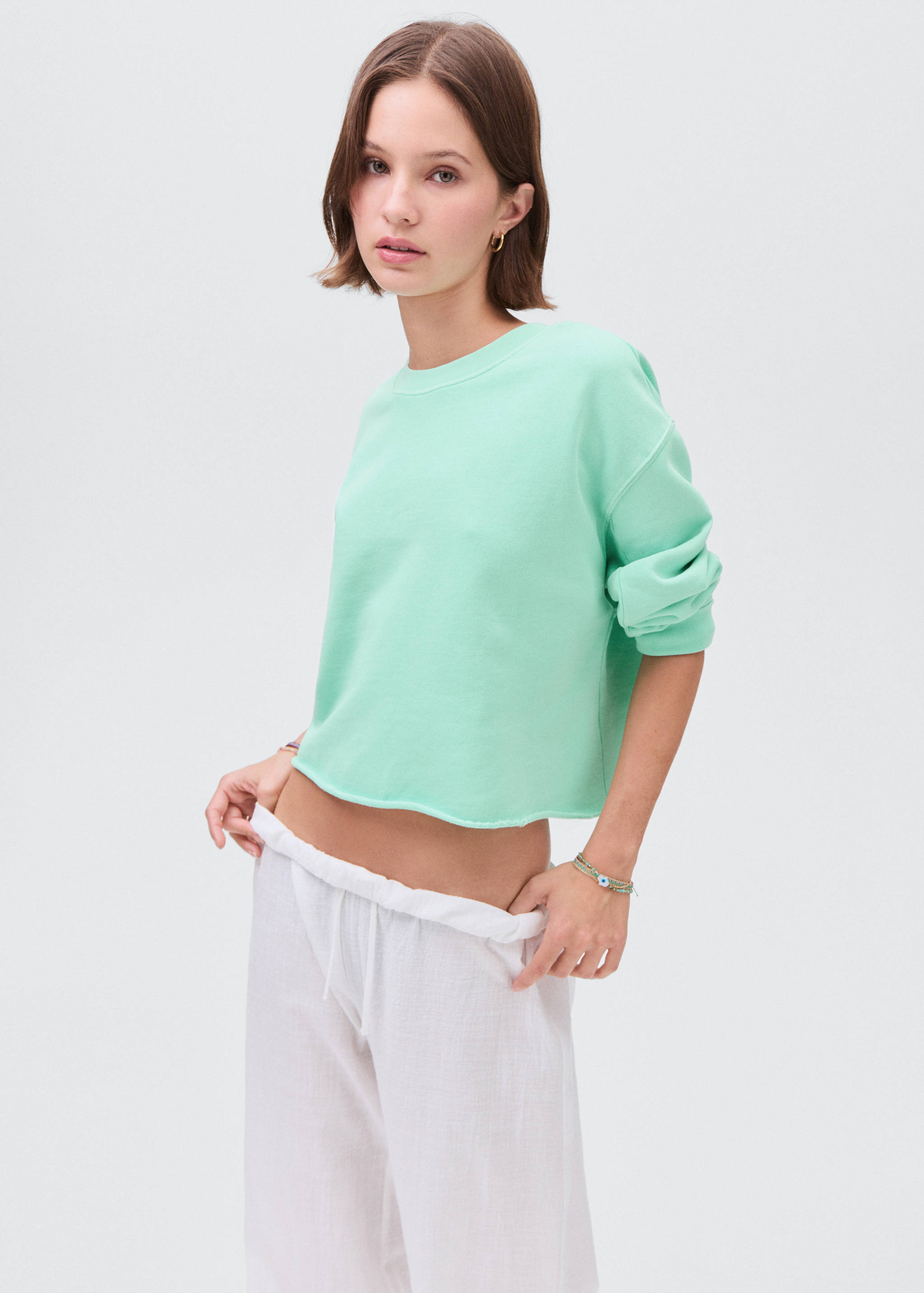 Sweatshirt with seamless finish - Medium plane