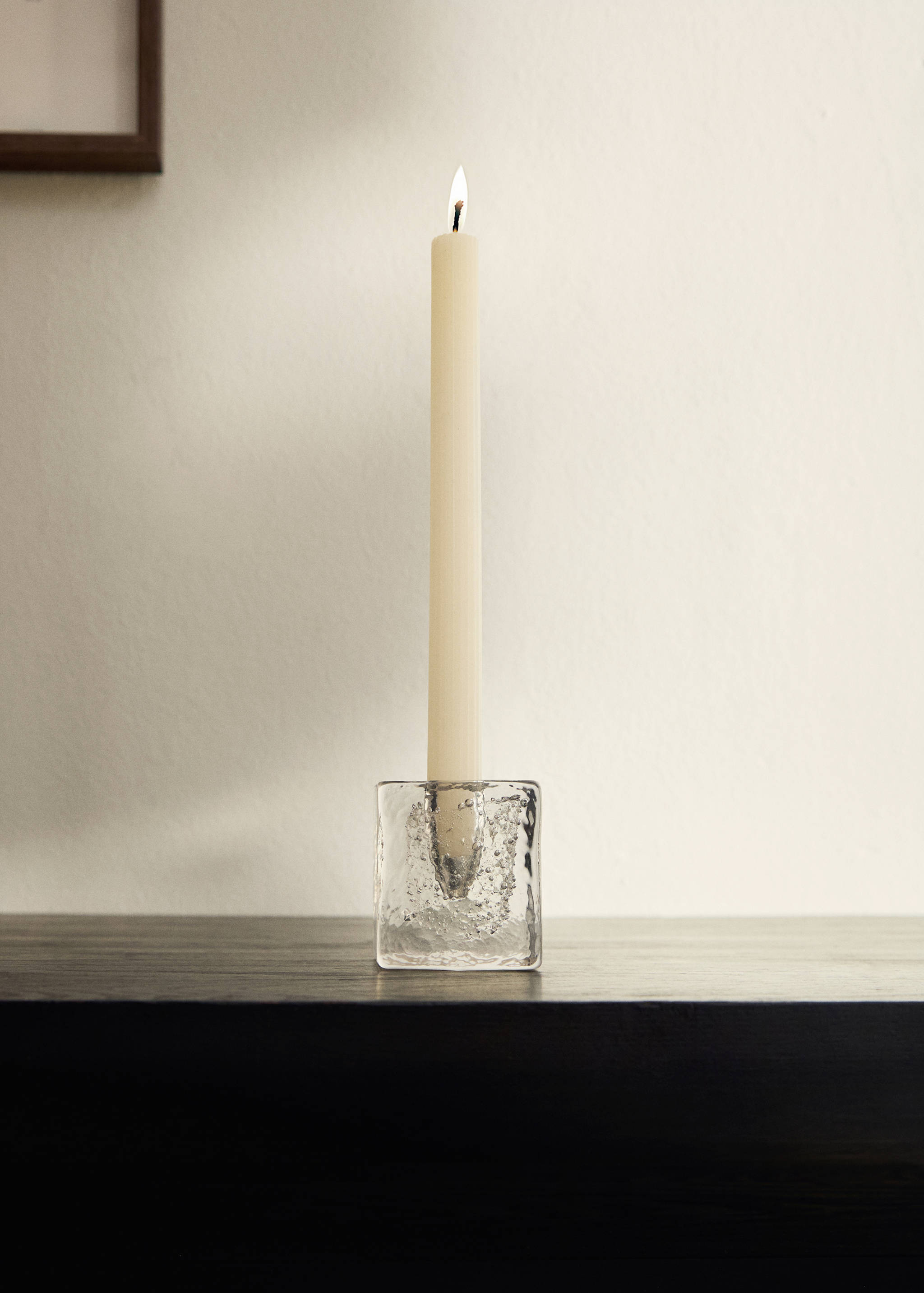 Bubble-glass low candelabra - General plane