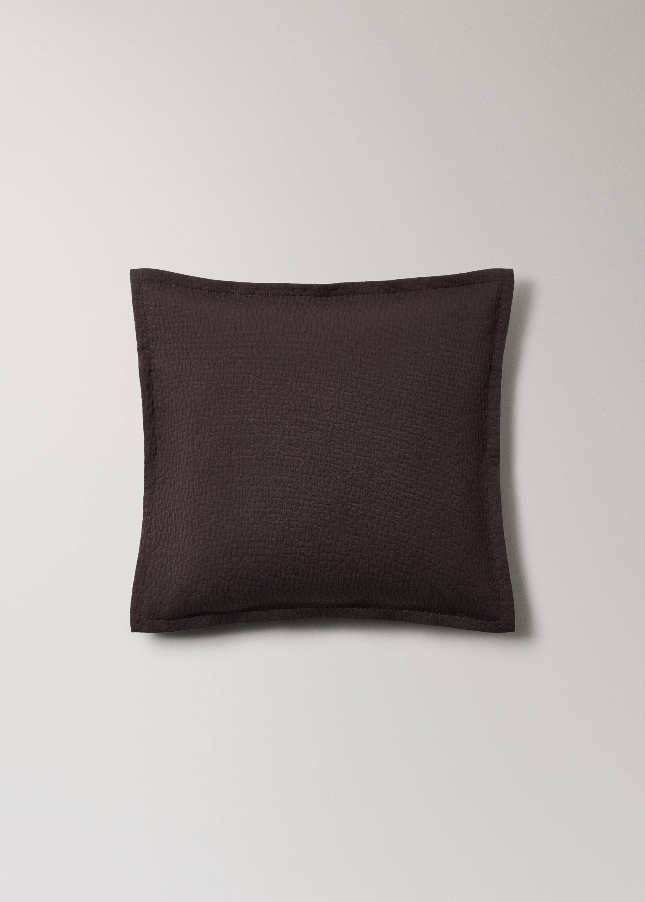 Garment-dyed cotton textured cushion cover 50x50 cm - Article without model