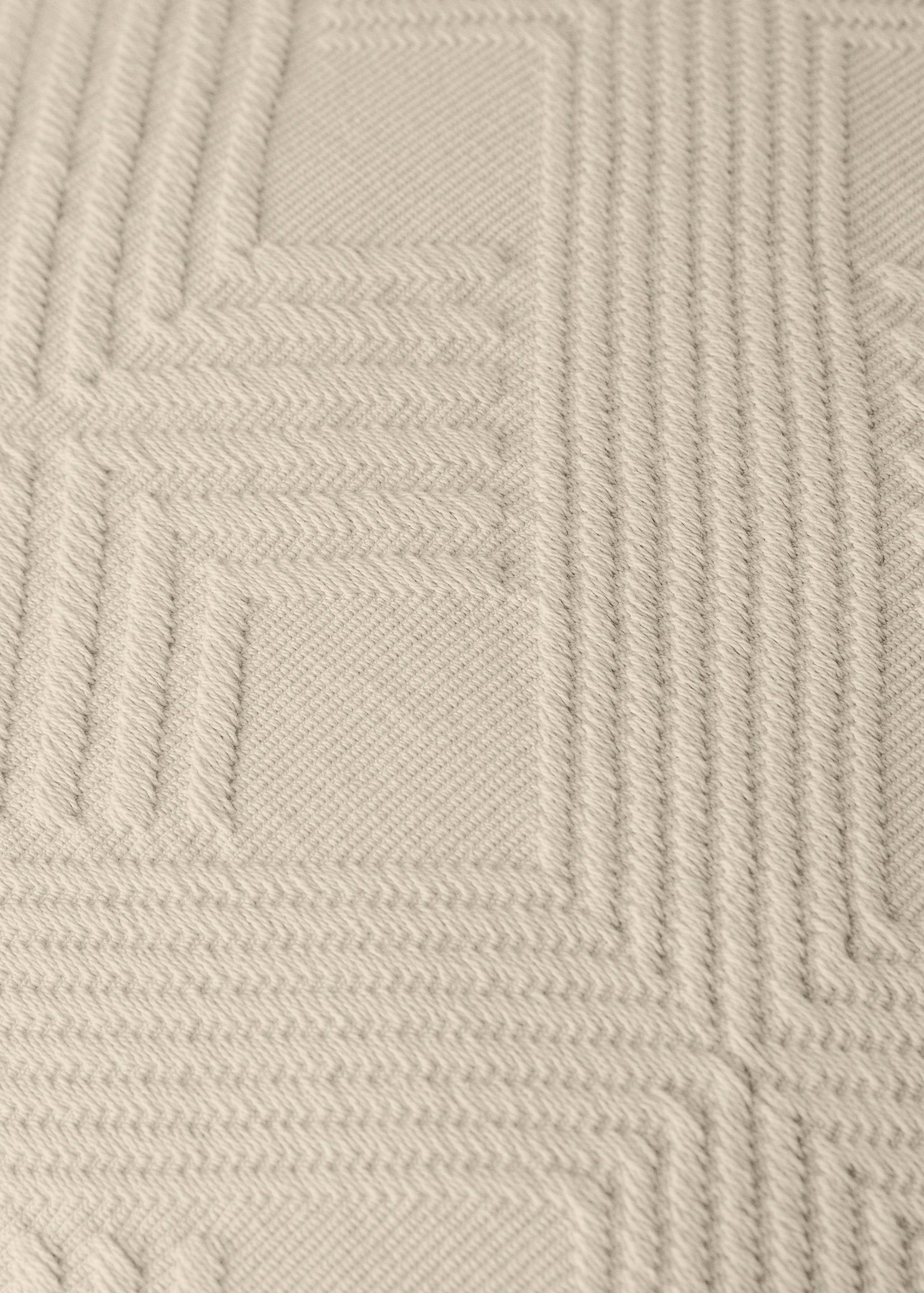 Poszewka na poduszkę z bawełny w żakardowe romby 50x50 cm - Szczegóły artykułu 3