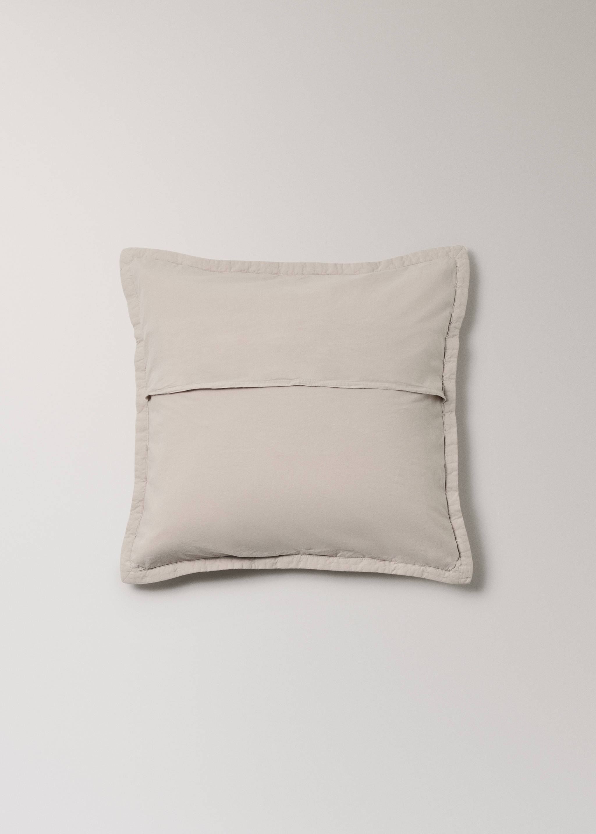 Μαξιλαροθήκη κρεβατιού από πλυμένο λινό με μεγάλα καρό 50/50 εκ - Λεπτομέρεια του προϊόντος 1