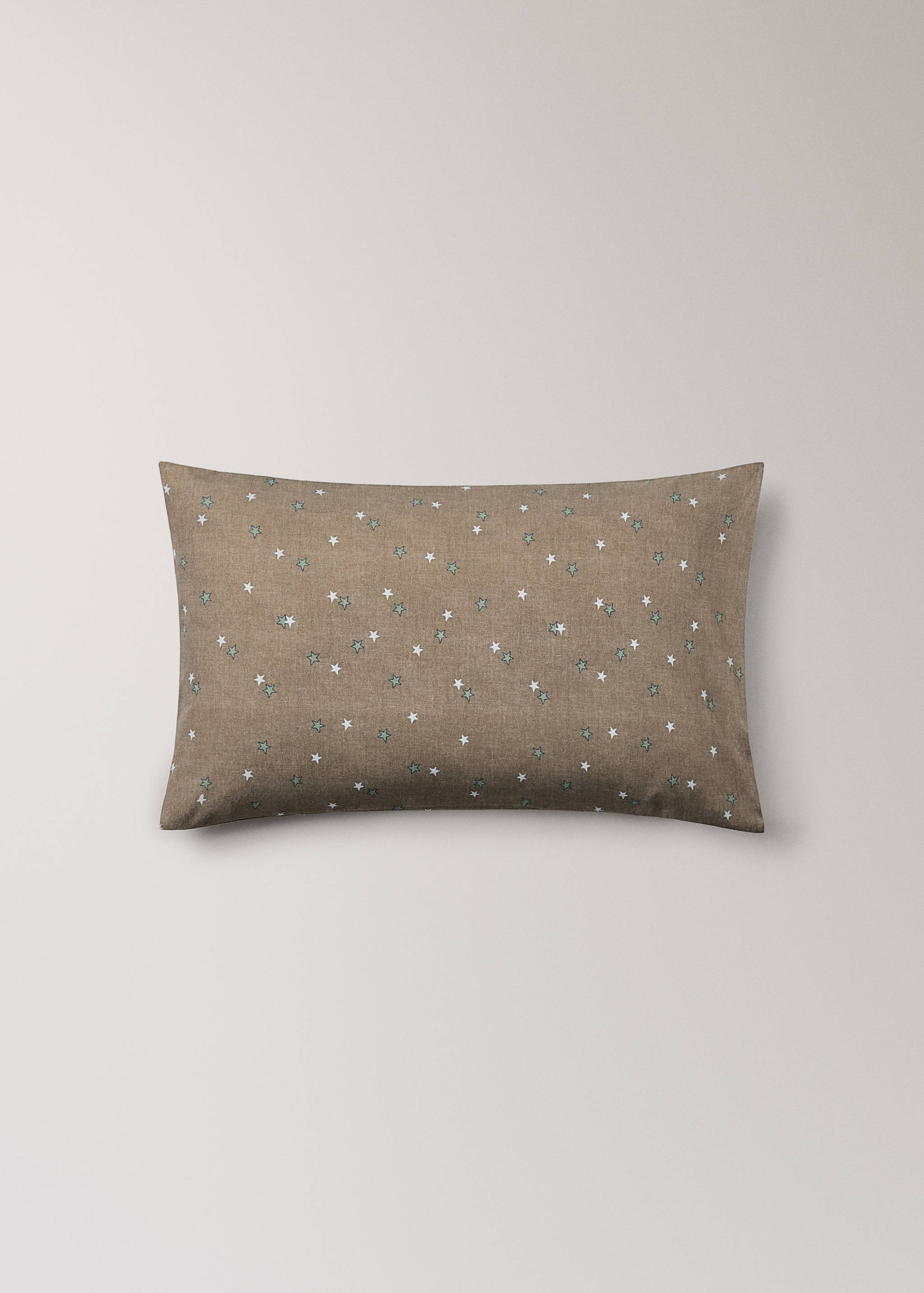 Taie d’oreiller percale de coton imprimé étoiles 30x50 cm - Article sans modèle