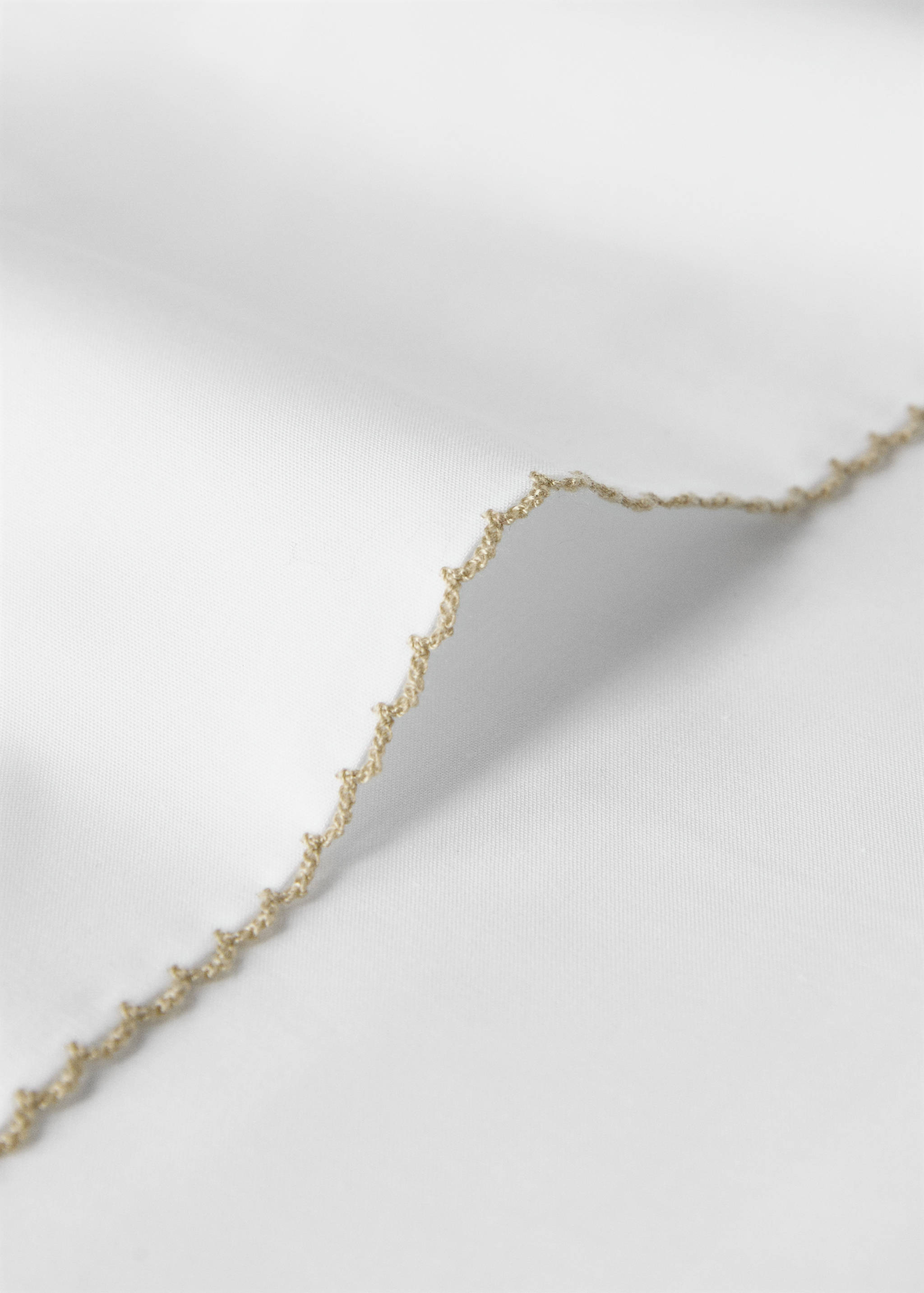 Set of percale cotton top and pillow with picueta detail for mini-cot - Details of the article 1