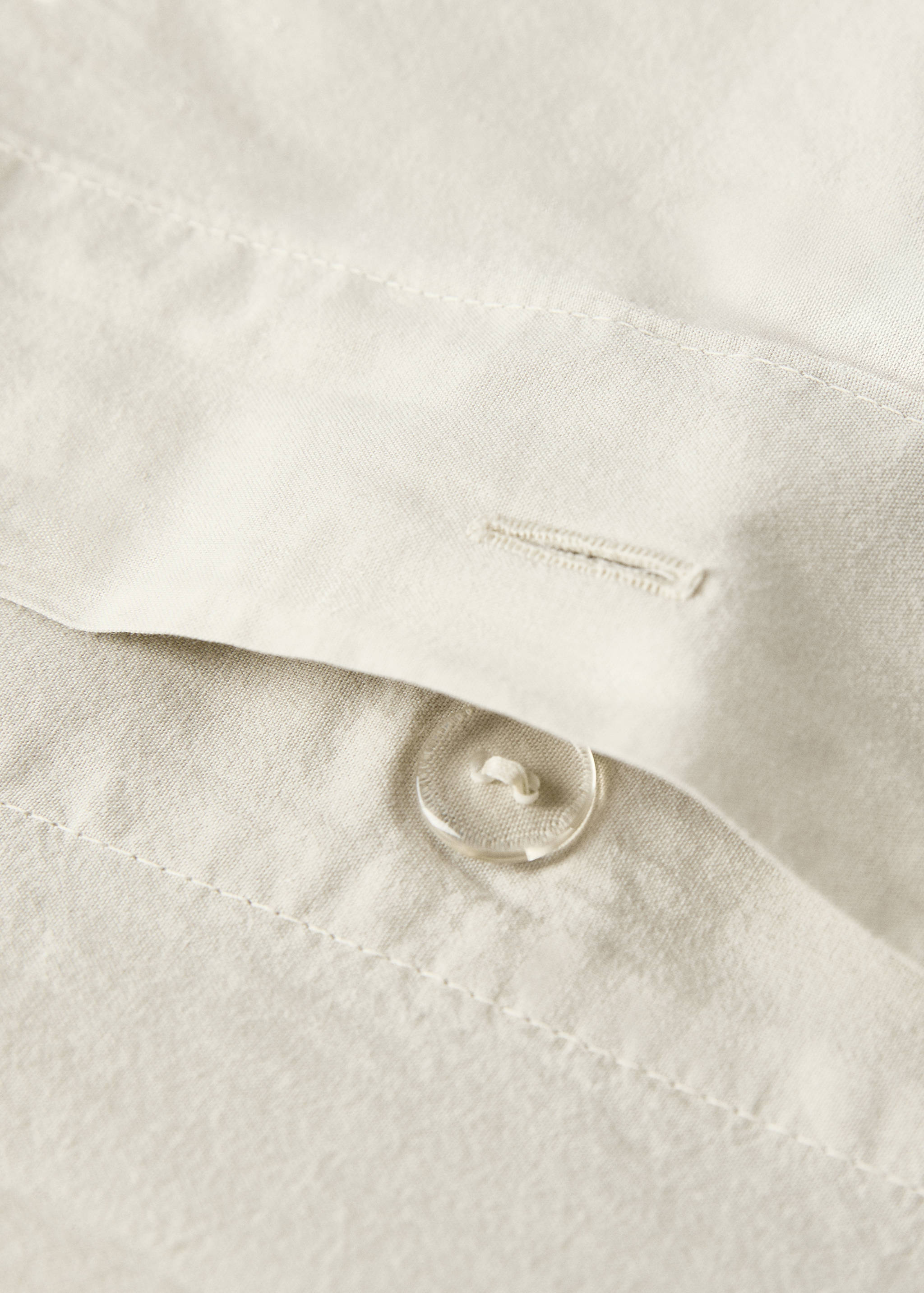 Dubbel doorgestikt dekbedovertrek van gewassen katoen voor wieg - Detail van het artikel 1