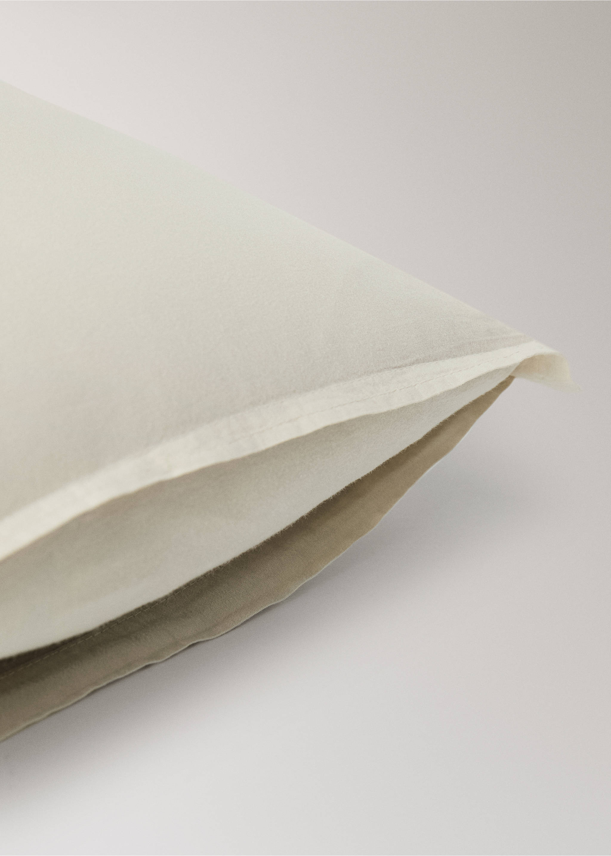 Children's washed cotton double-stitched pillowcase 30x50 cm - Details of the article 1, Pastel Green. Ref: 17071565-00.
