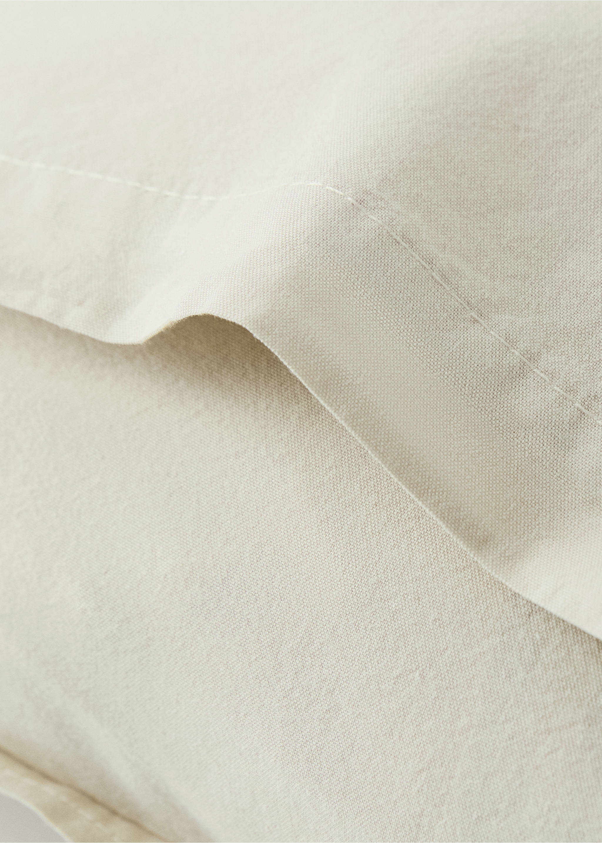 Children's washed cotton double-stitched pillowcase 30x50 cm - Details of the article 2, Pastel Green. Ref: 17071565-00.
