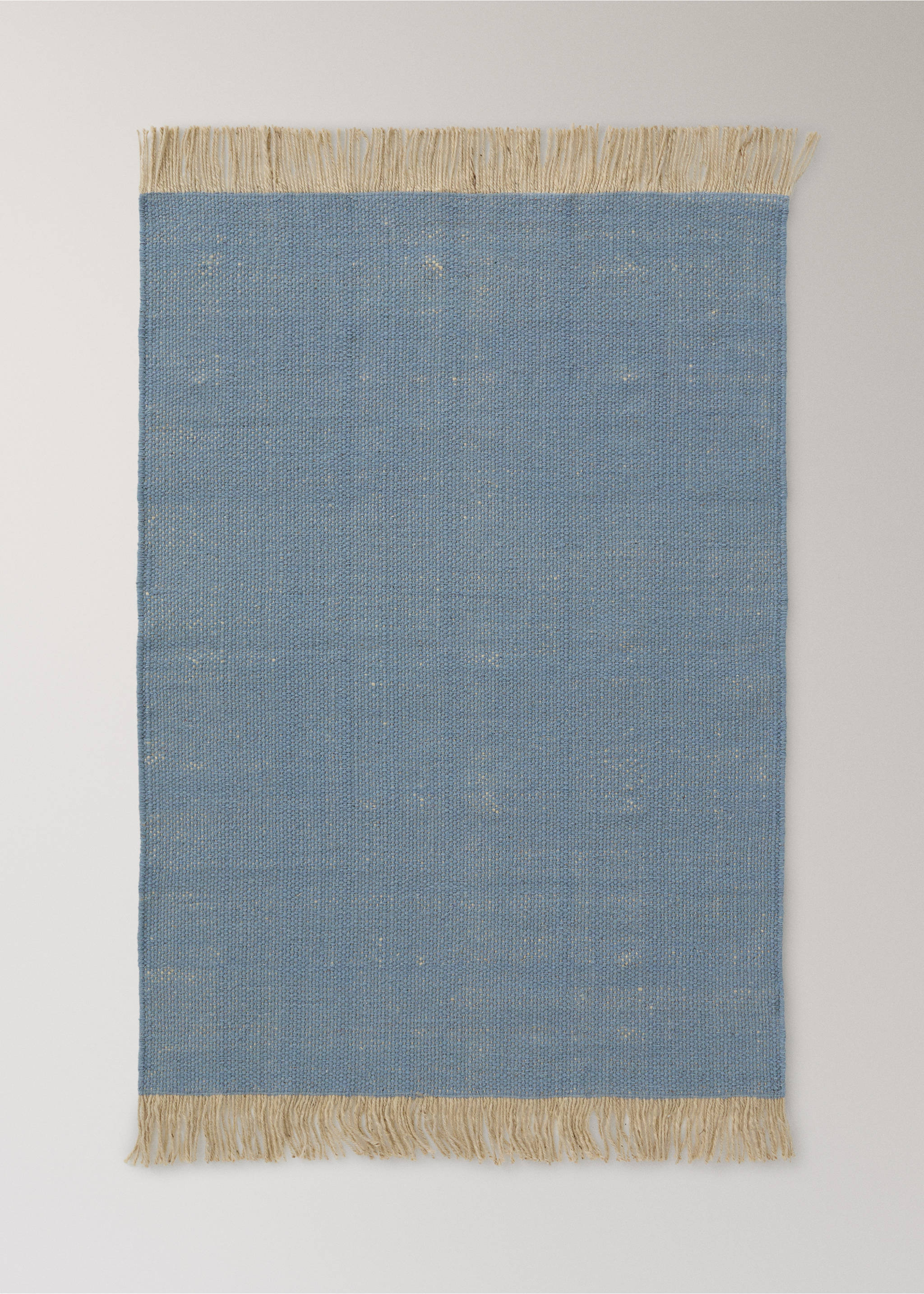 Wool and jute blend children's rug - Article without model, Blue. Ref: 17071567-00.