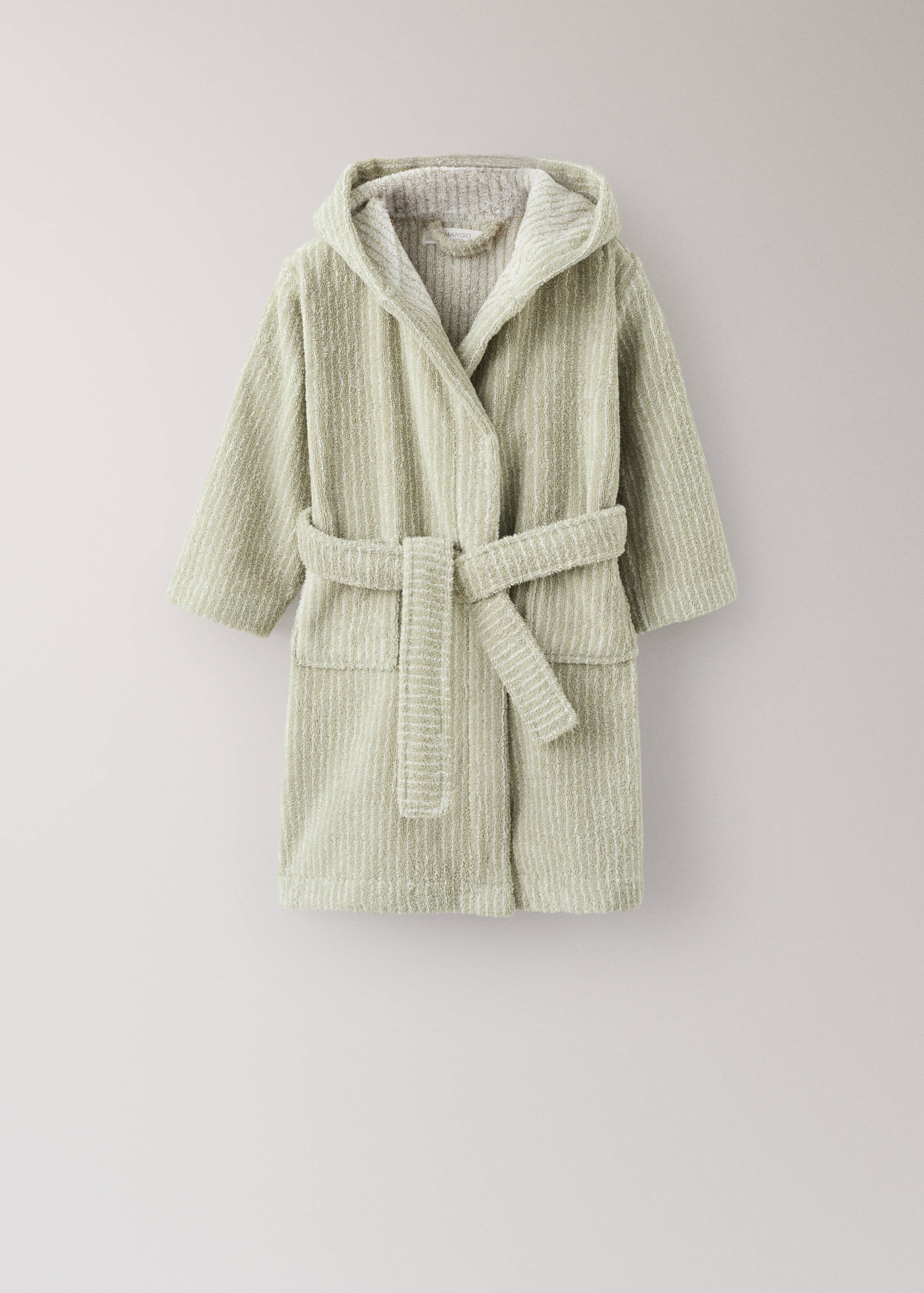 Children's cotton striped bathrobe - Article without model