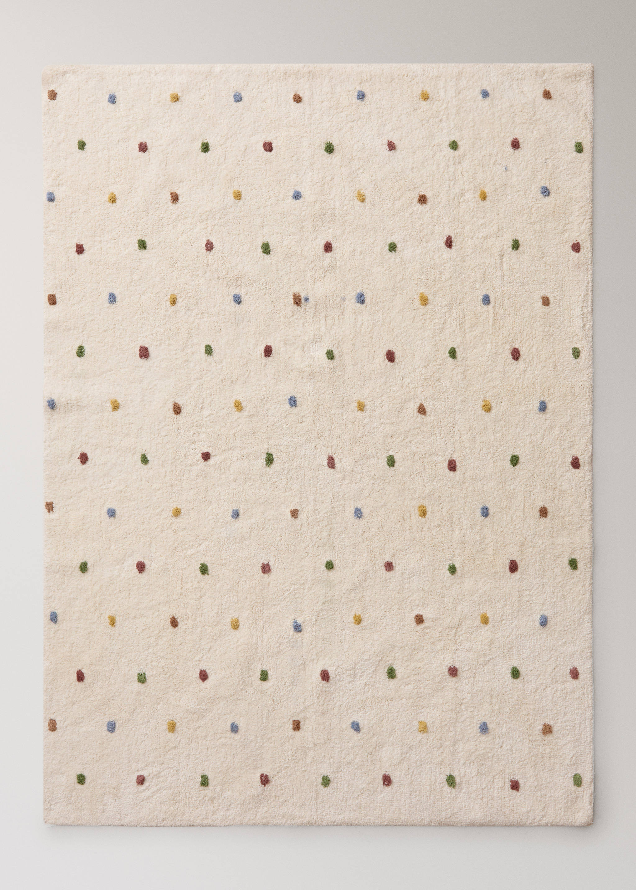 100% cotton polka-dot rug - Article without model