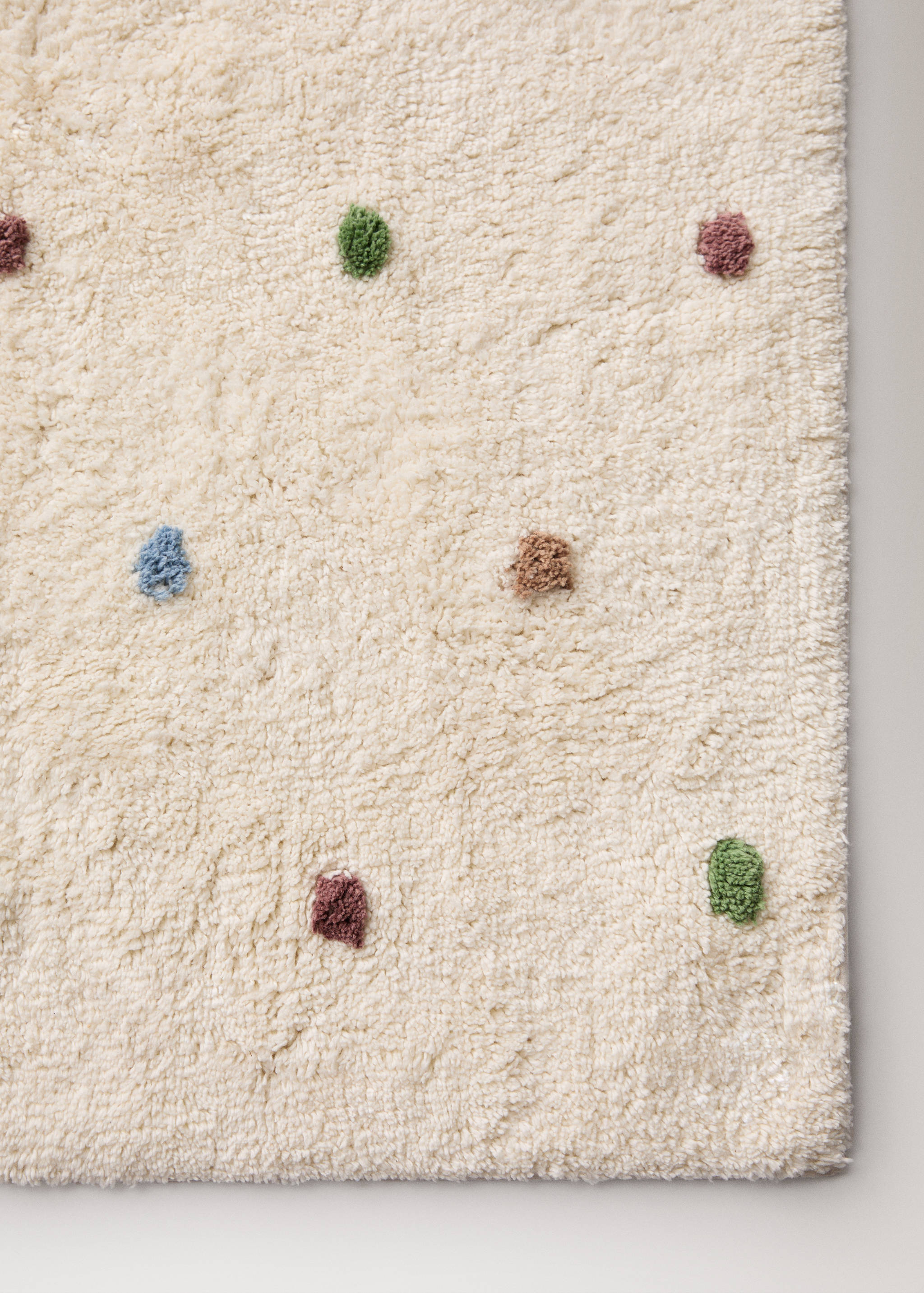 100% cotton polka-dot rug - Details of the article 1