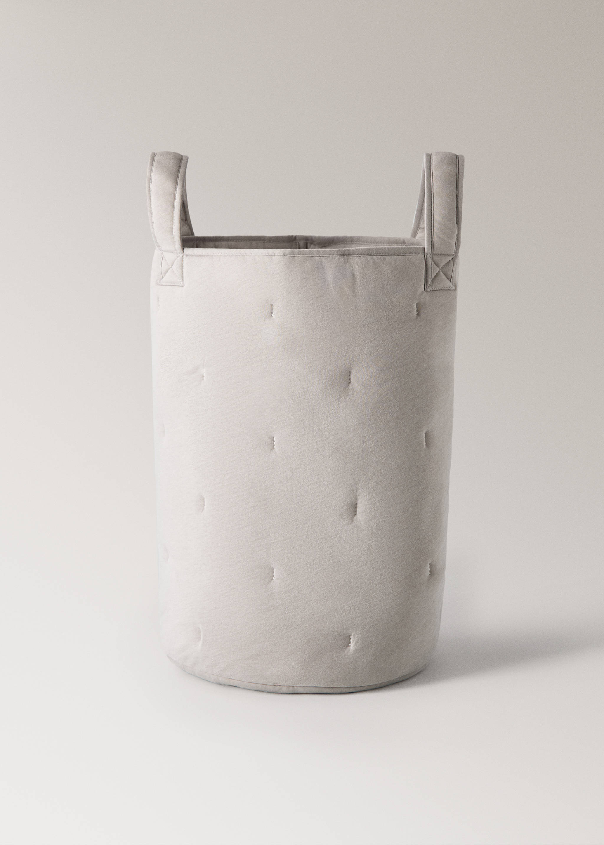 Large quilted cotton basket - Article without model