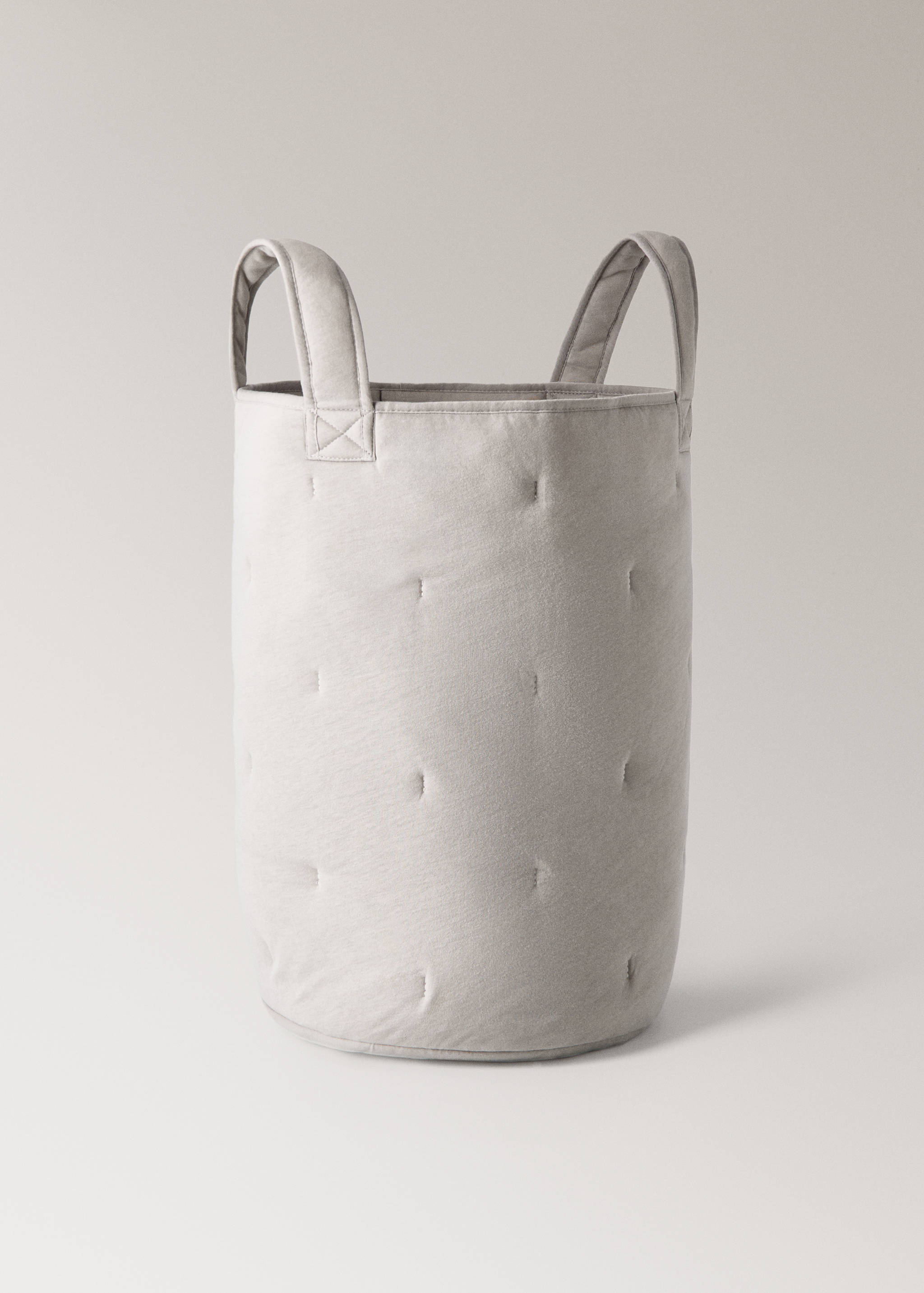 Large quilted cotton basket - Details of the article 1