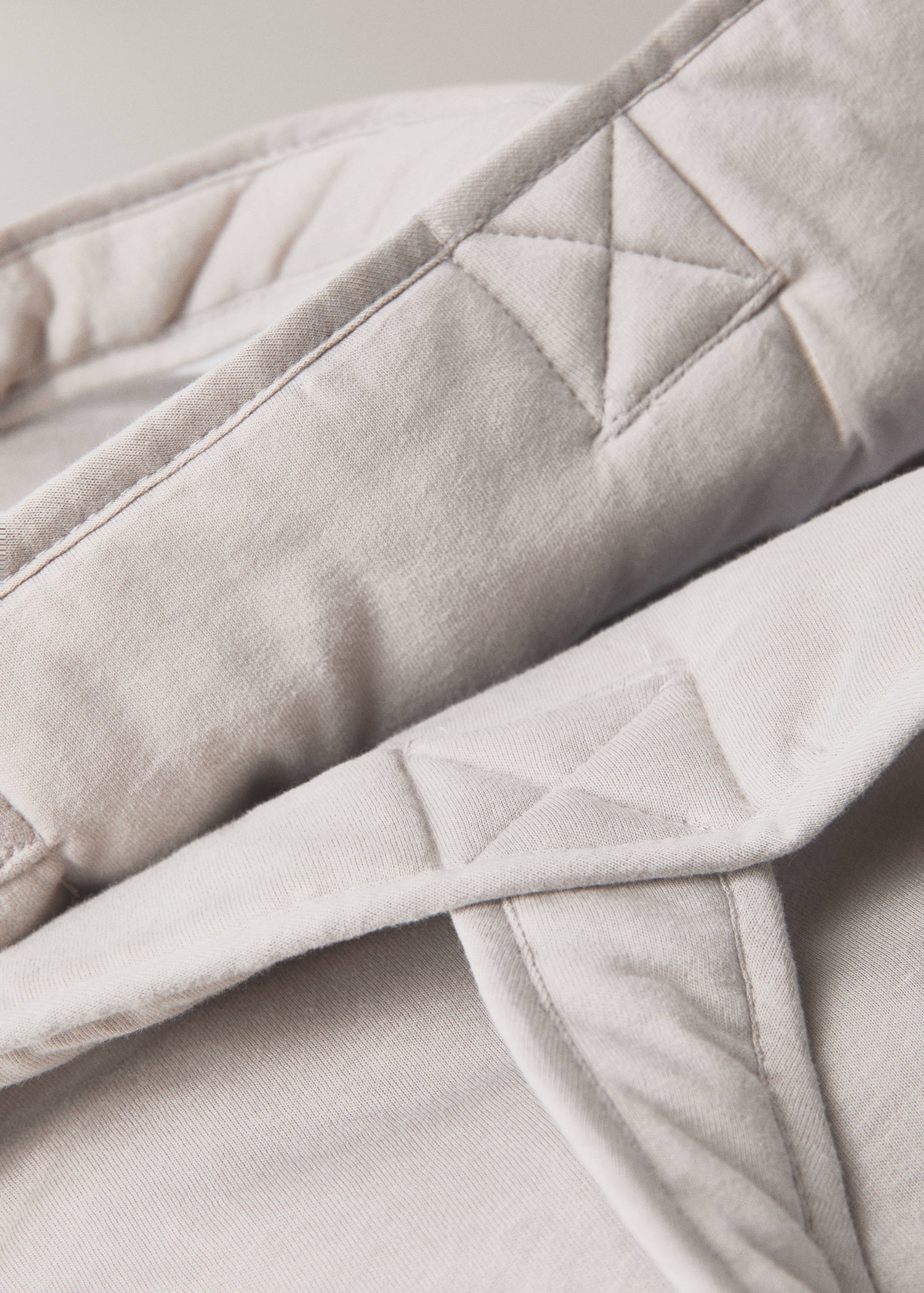 Large quilted cotton basket - Details of the article 2