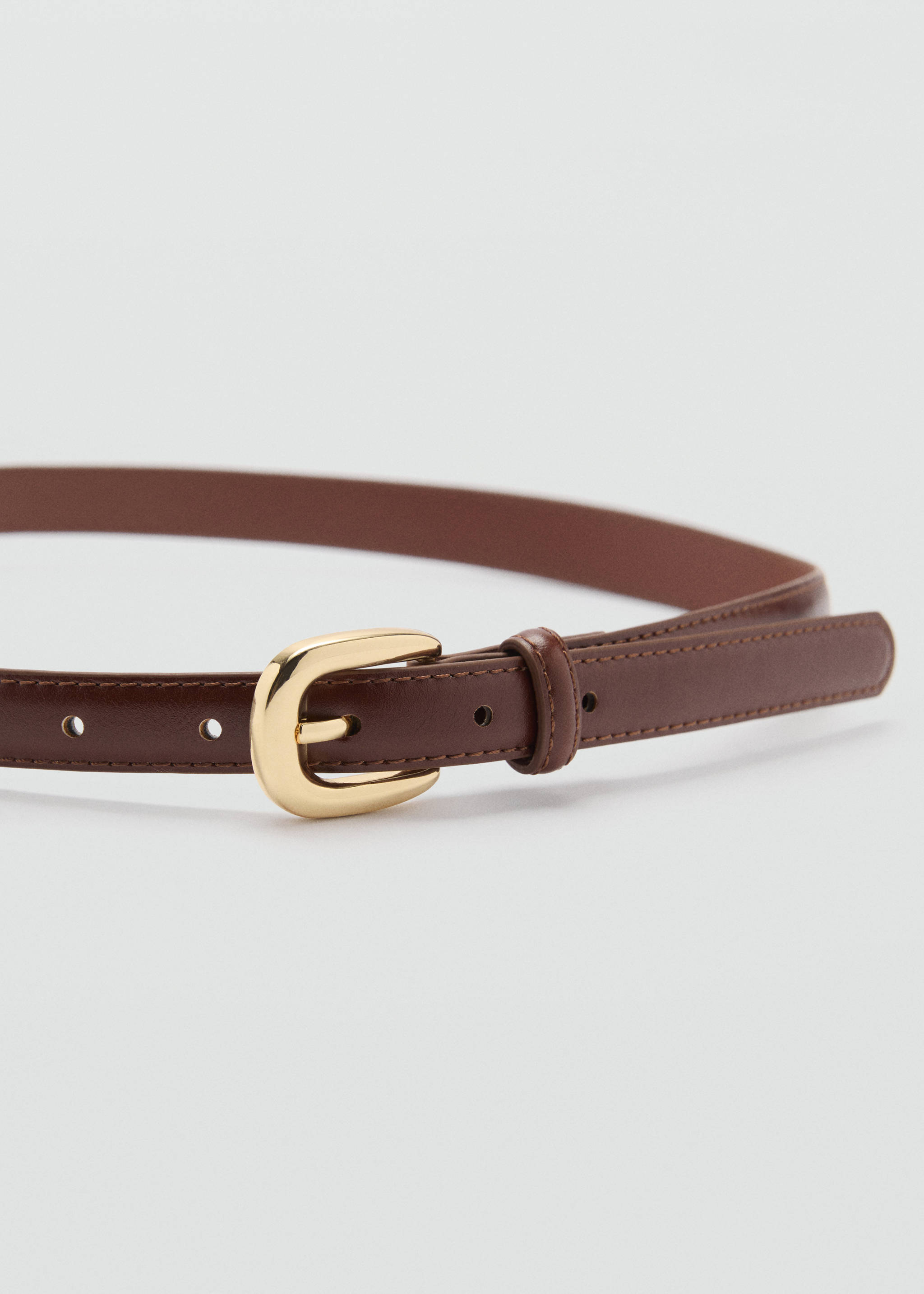 Thin belt with metal buckle - Medium plane