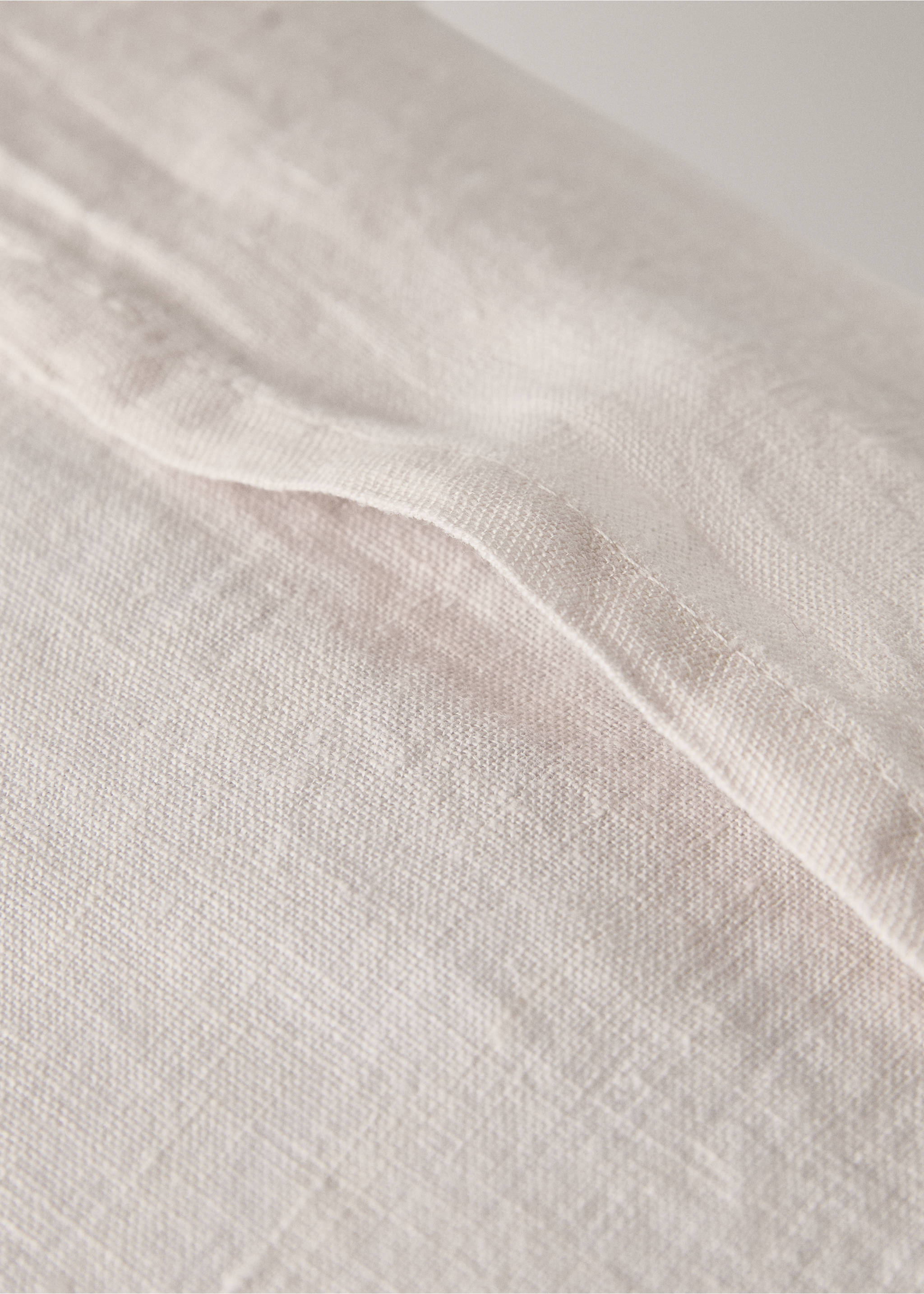 Dječja jastučnica od lana s volanom 30 x 40 cm - Detalji artikla 4, Boja pijeska. Ref: 17071579-00.