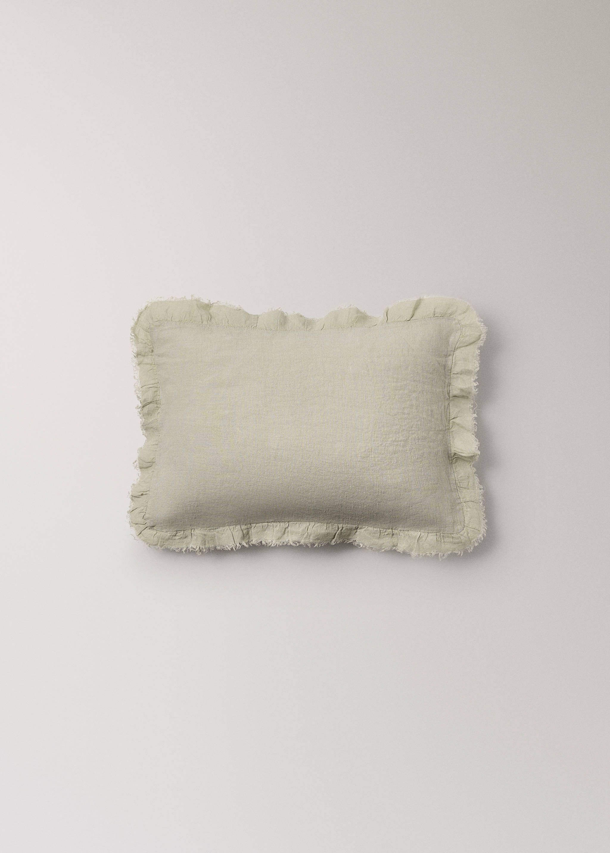 Παιδική μαξιλαροθήκη από λινό με βολάν 30x40 εκ - Προϊόν χωρίς μοντέλο