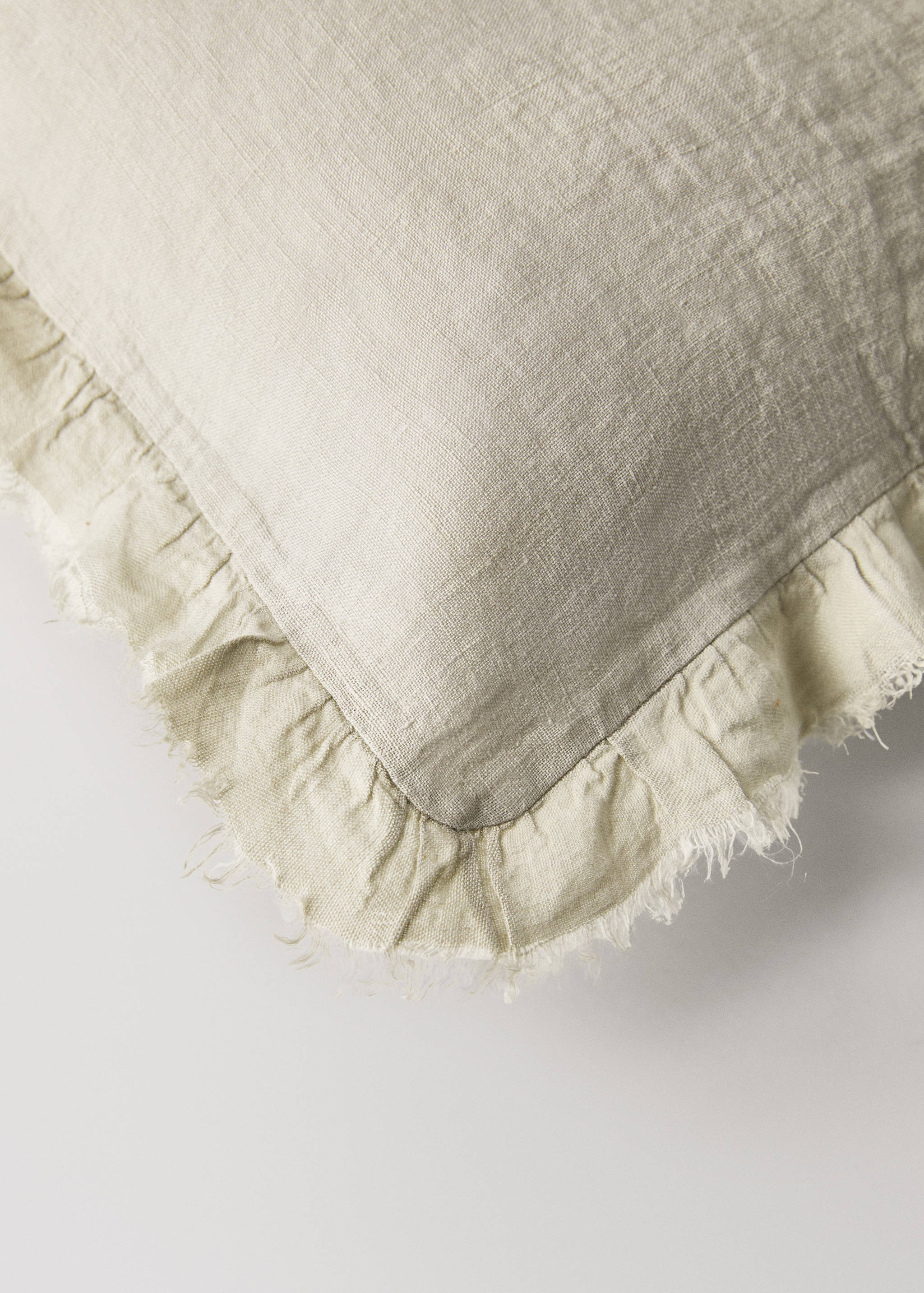 Παιδική μαξιλαροθήκη από λινό με βολάν 30x40 εκ - Λεπτομέρεια του προϊόντος 2