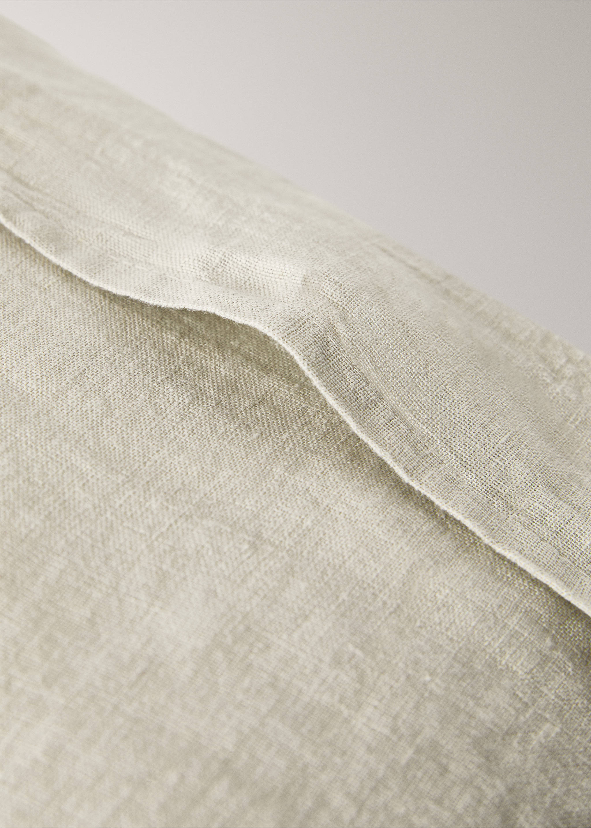 Capa de almofada decorativa de criança de linho com folho 30x40 cm - Pormenor do artigo 4, Cinzento-claro. Ref: 17071579-00.