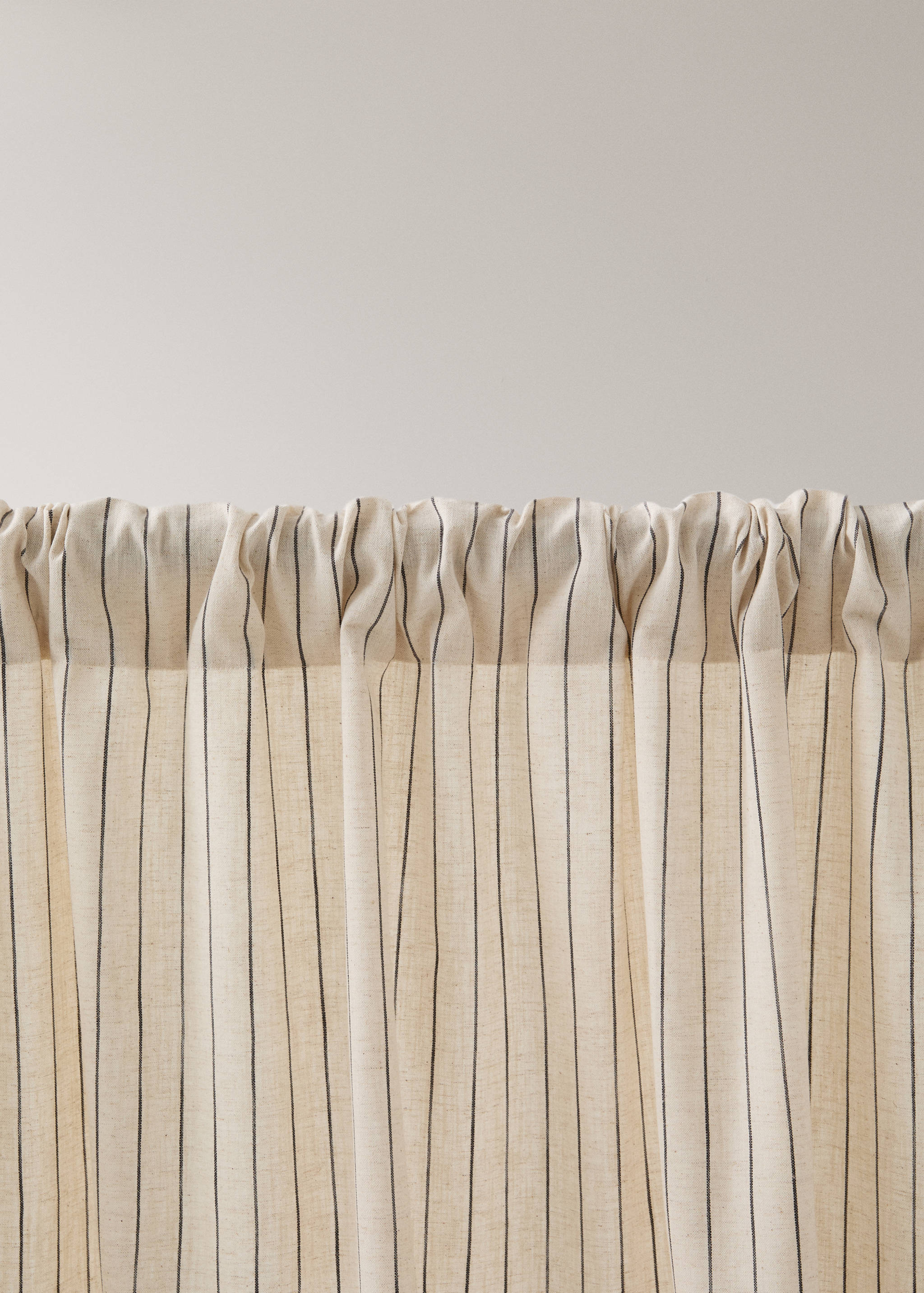 Multi-striped cotton linen curtain - Details of the article 2